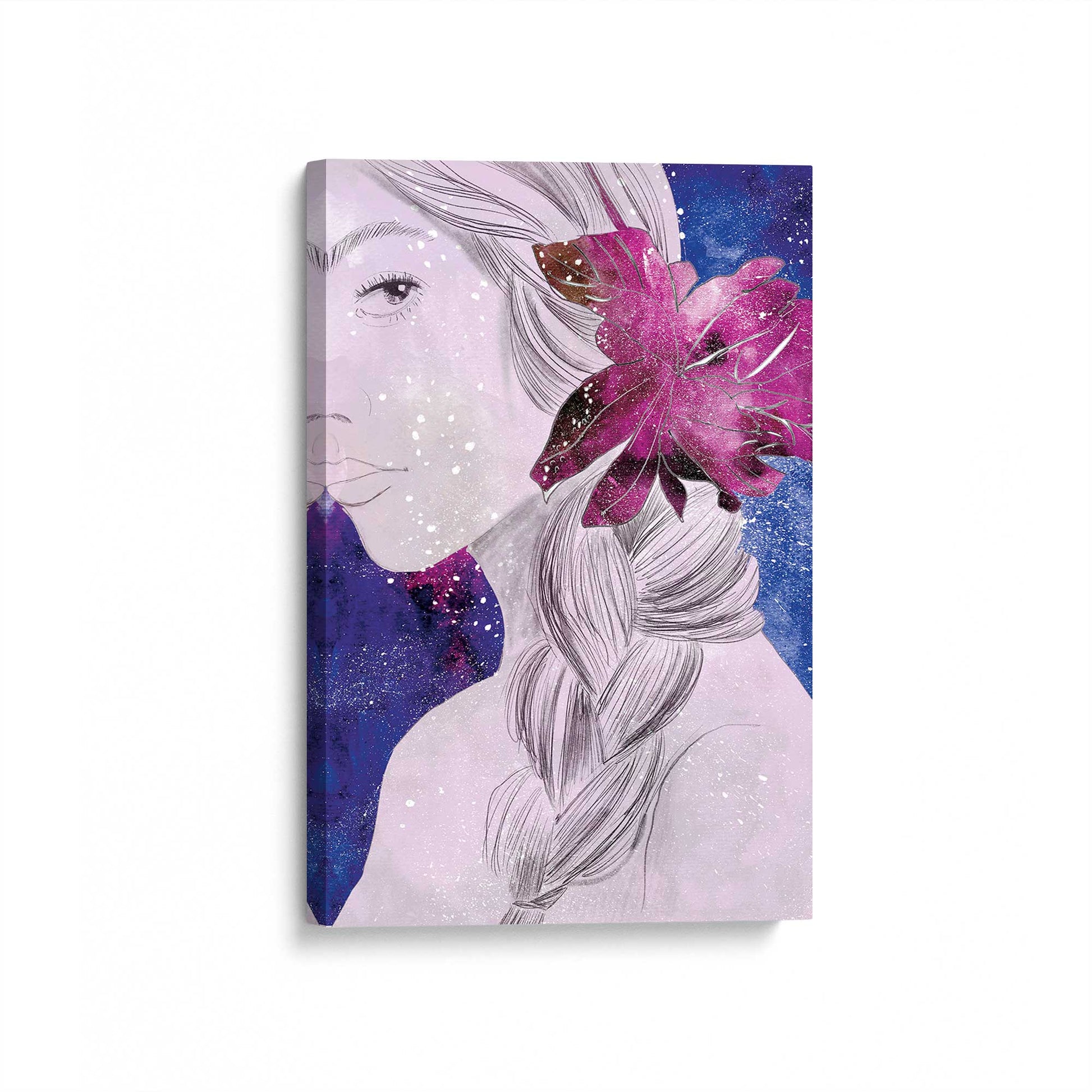 [Color:Stretched Canvas], Picture of art at an angle
