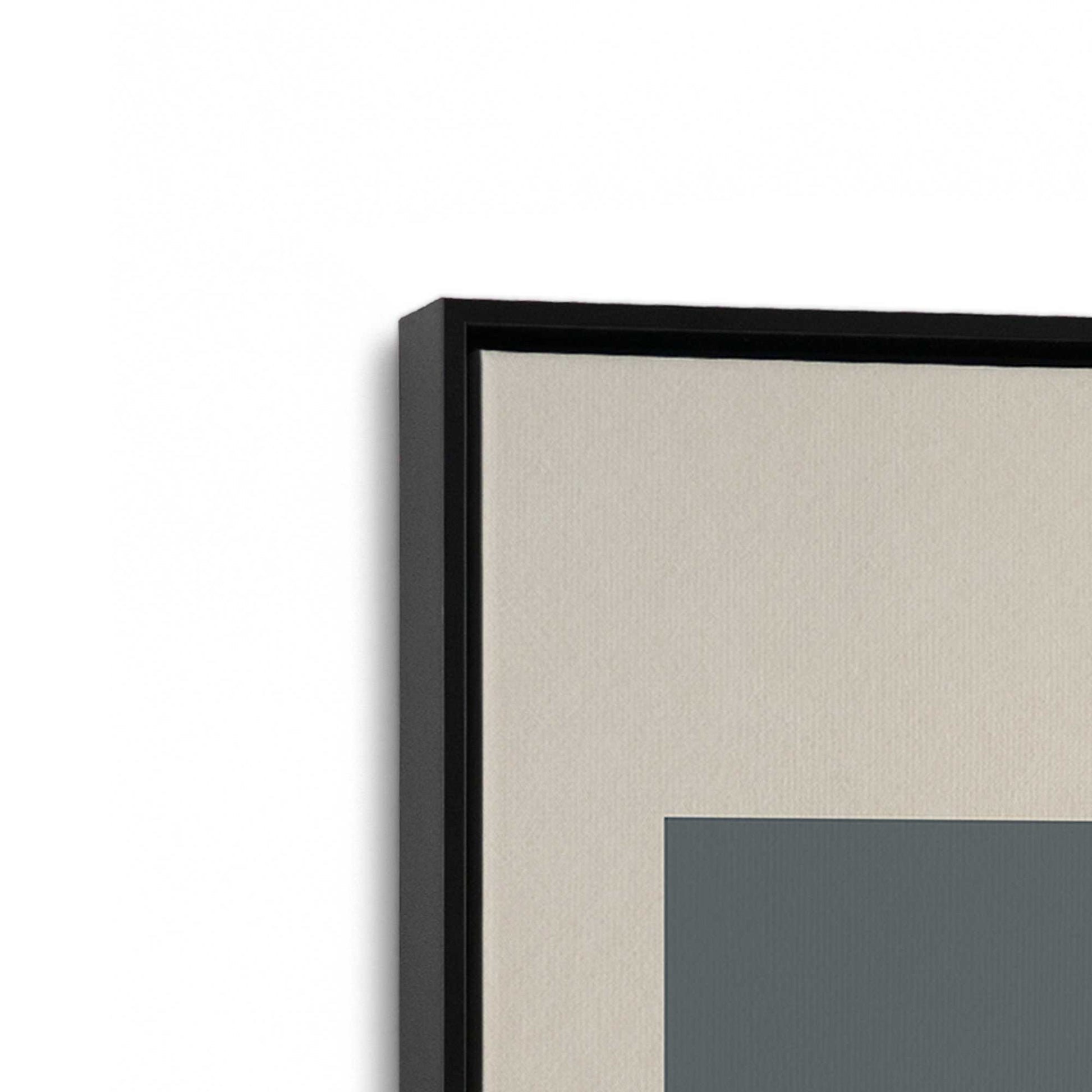 [Color:Satin Black], Picture of art in a Satin Black frame at an angle