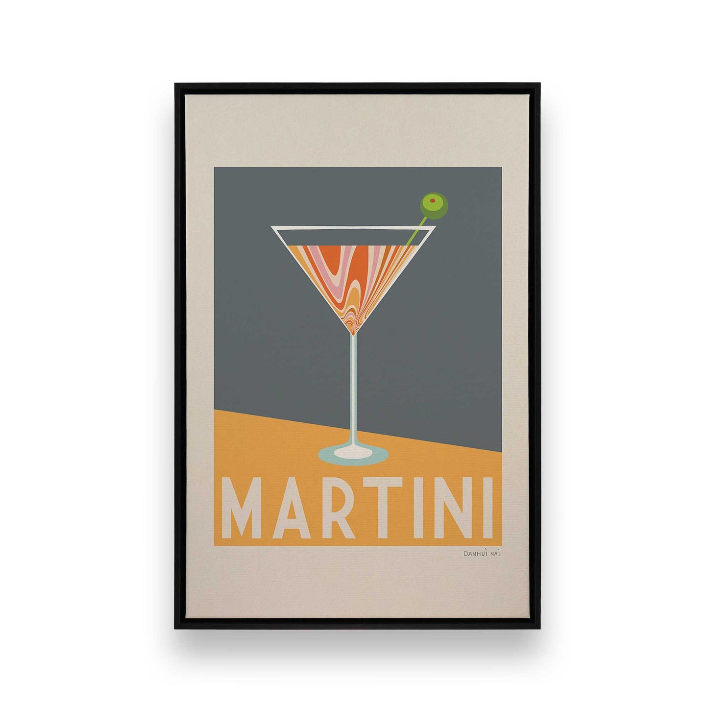 [Color:Satin Black], Picture of art in a Satin Black frame