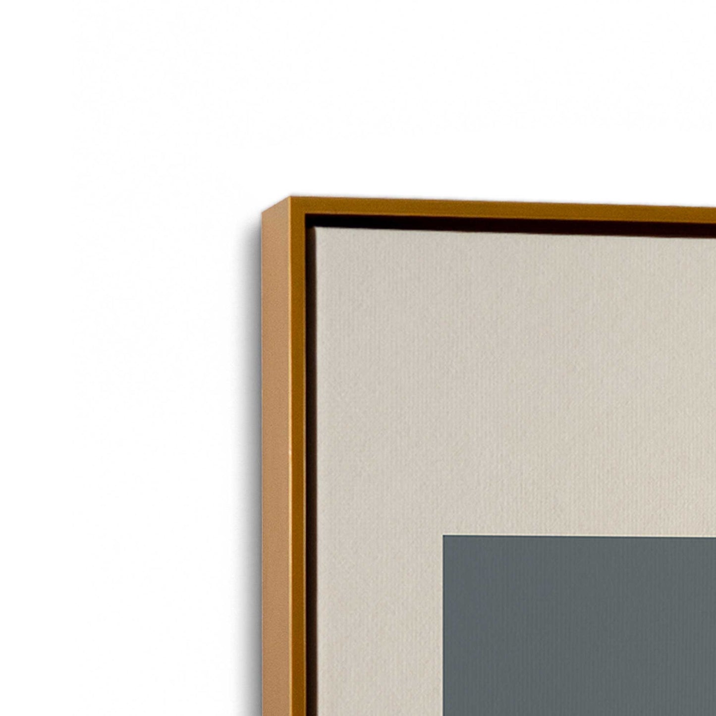 [Color:Polished Gold], Picture of art in a Polished Gold frame at an angle