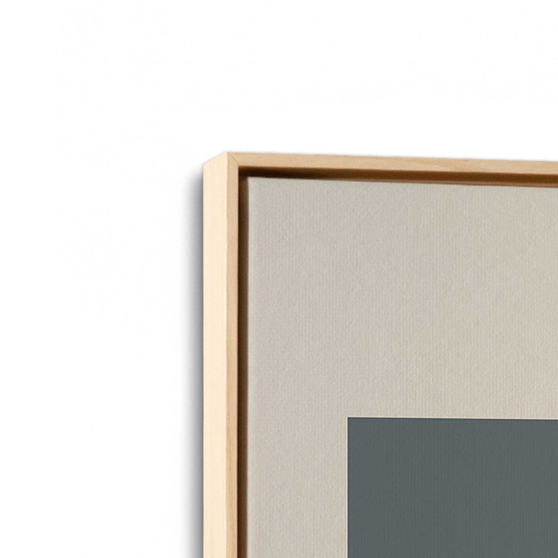 [Color:American Maple], Picture of art in a American Maple frame at an angle