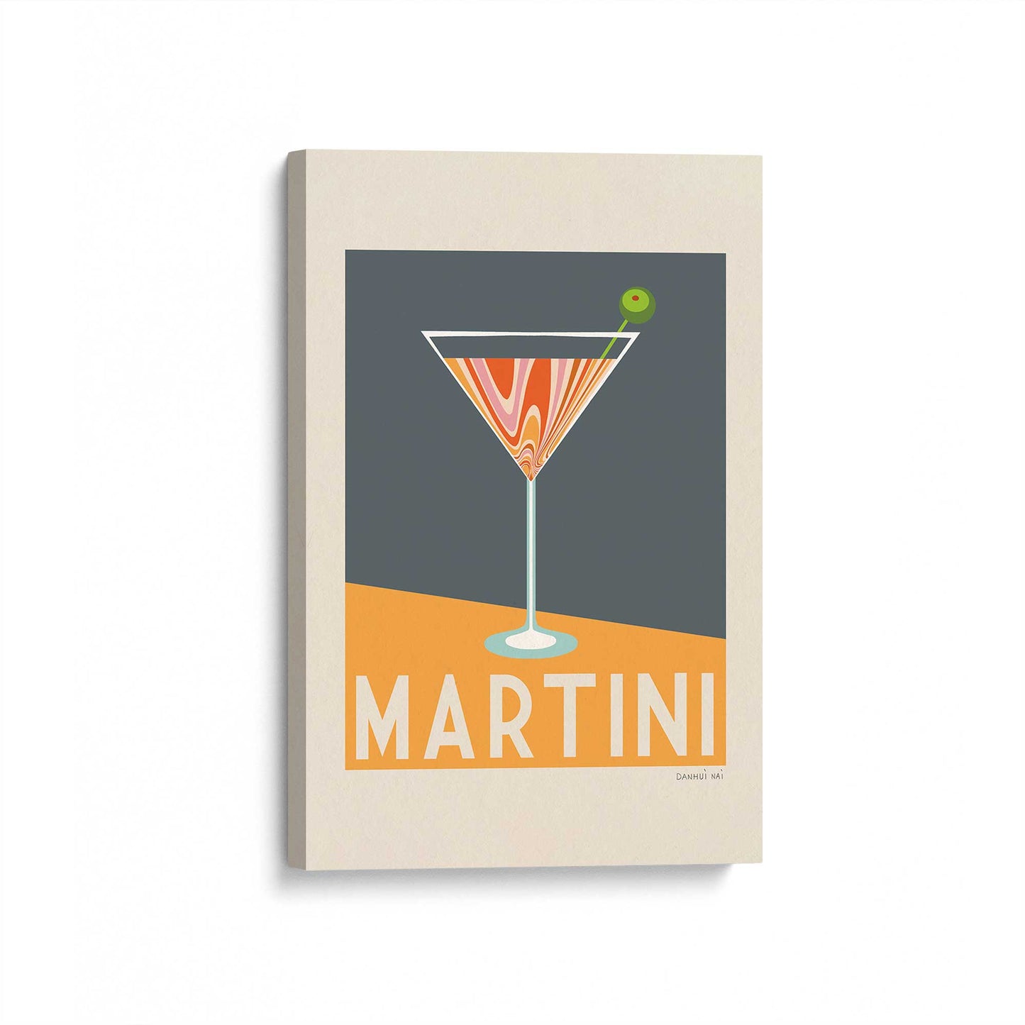 [Color:Stretched Canvas], Picture of art at an angle