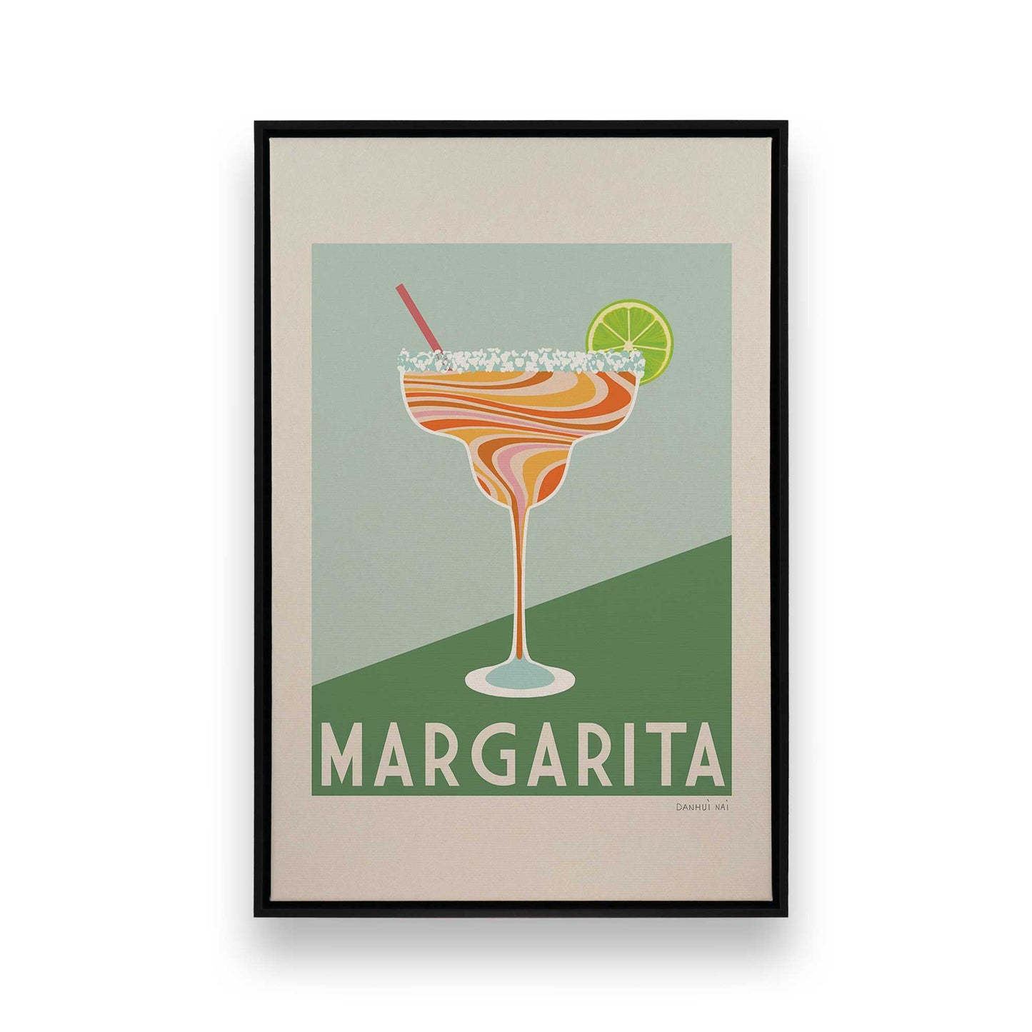 [Color:Satin Black], Picture of art in a Satin Black frame