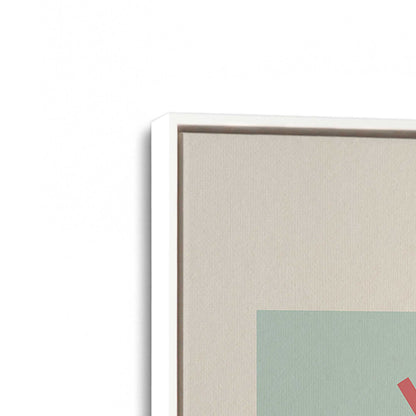 [Color:Opaque White], Picture of art in a White frame at an angle