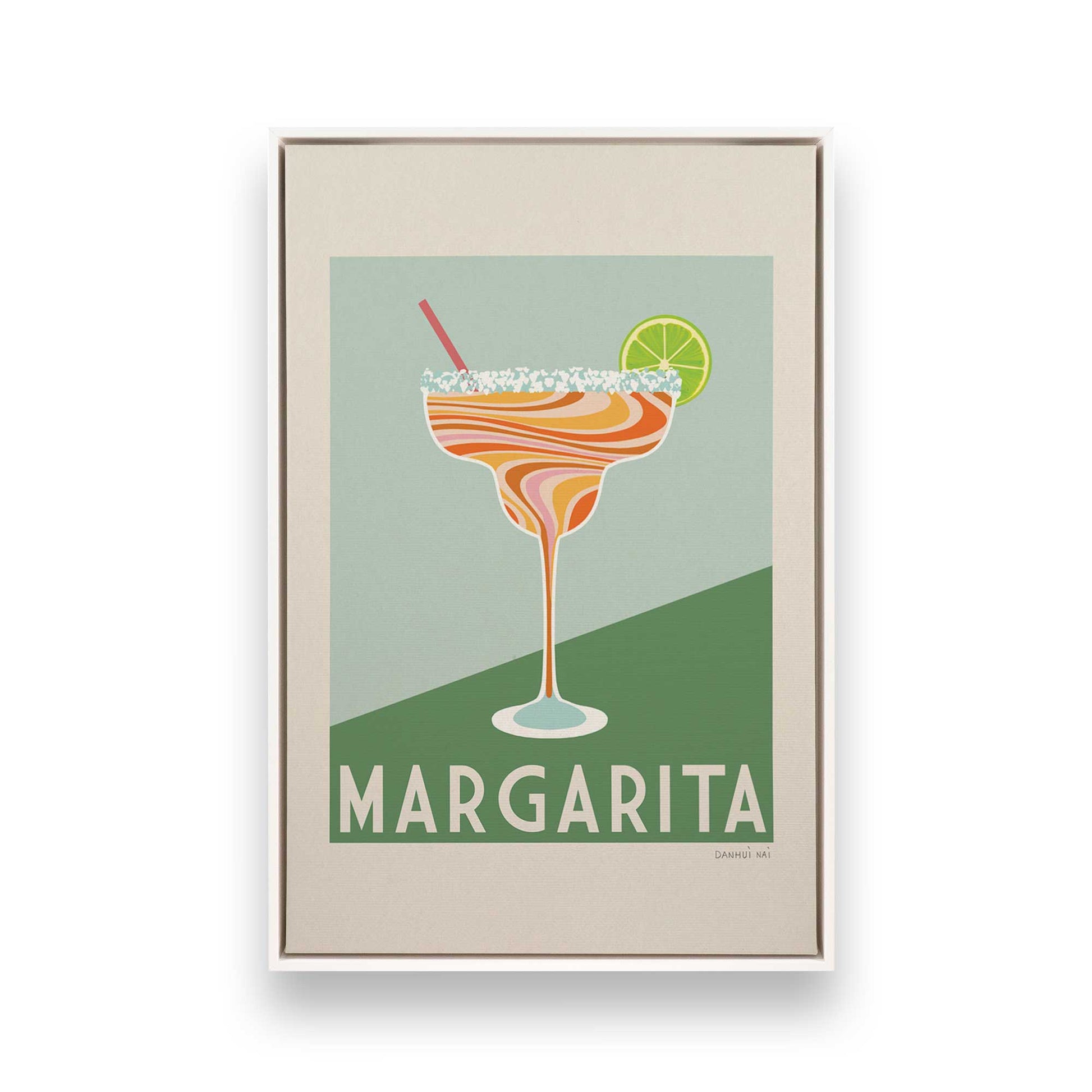 [Color:Opaque White], Picture of art in a White frame