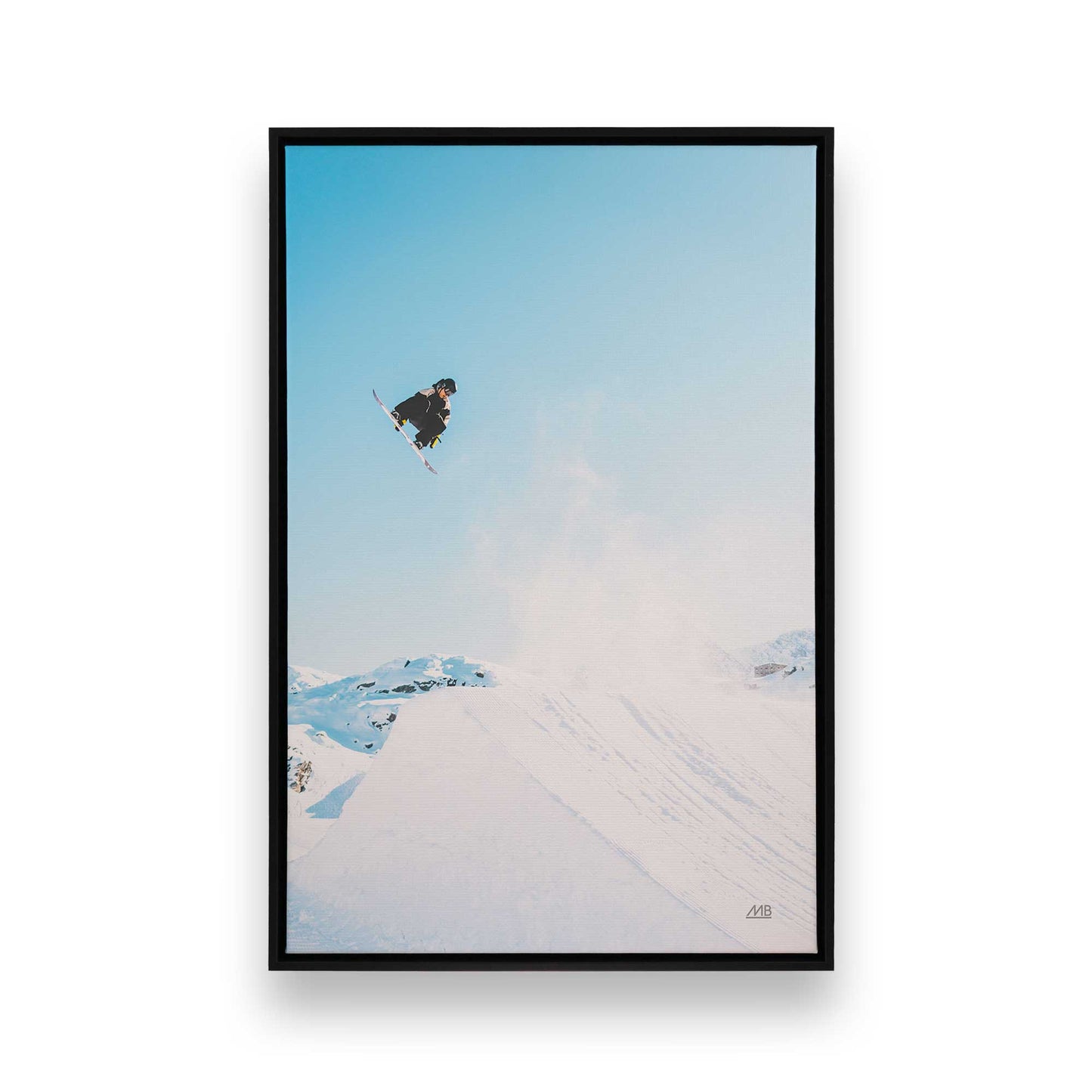 [Color:Satin Black], Picture of art in a Satin Black frame