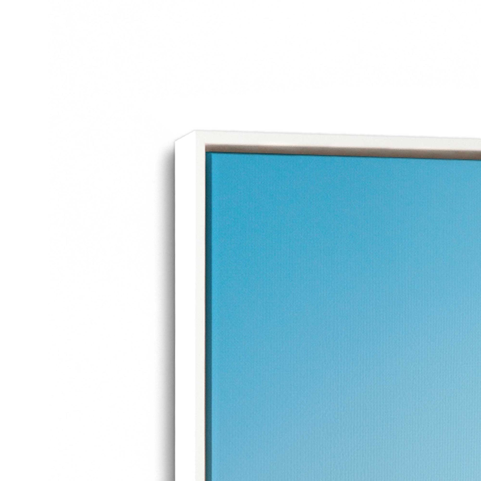 [Color:Opaque White], Picture of art in a White frame at an angle