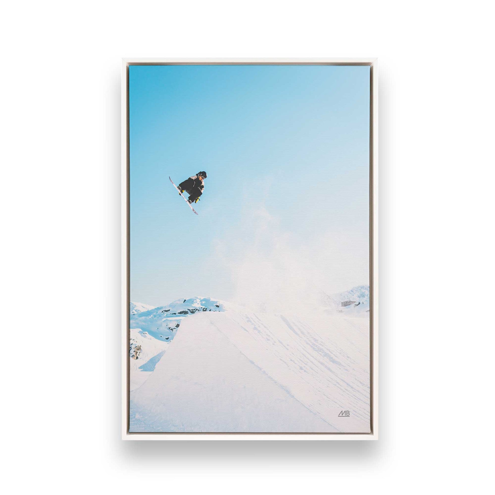 [Color:Opaque White], Picture of art in a White frame