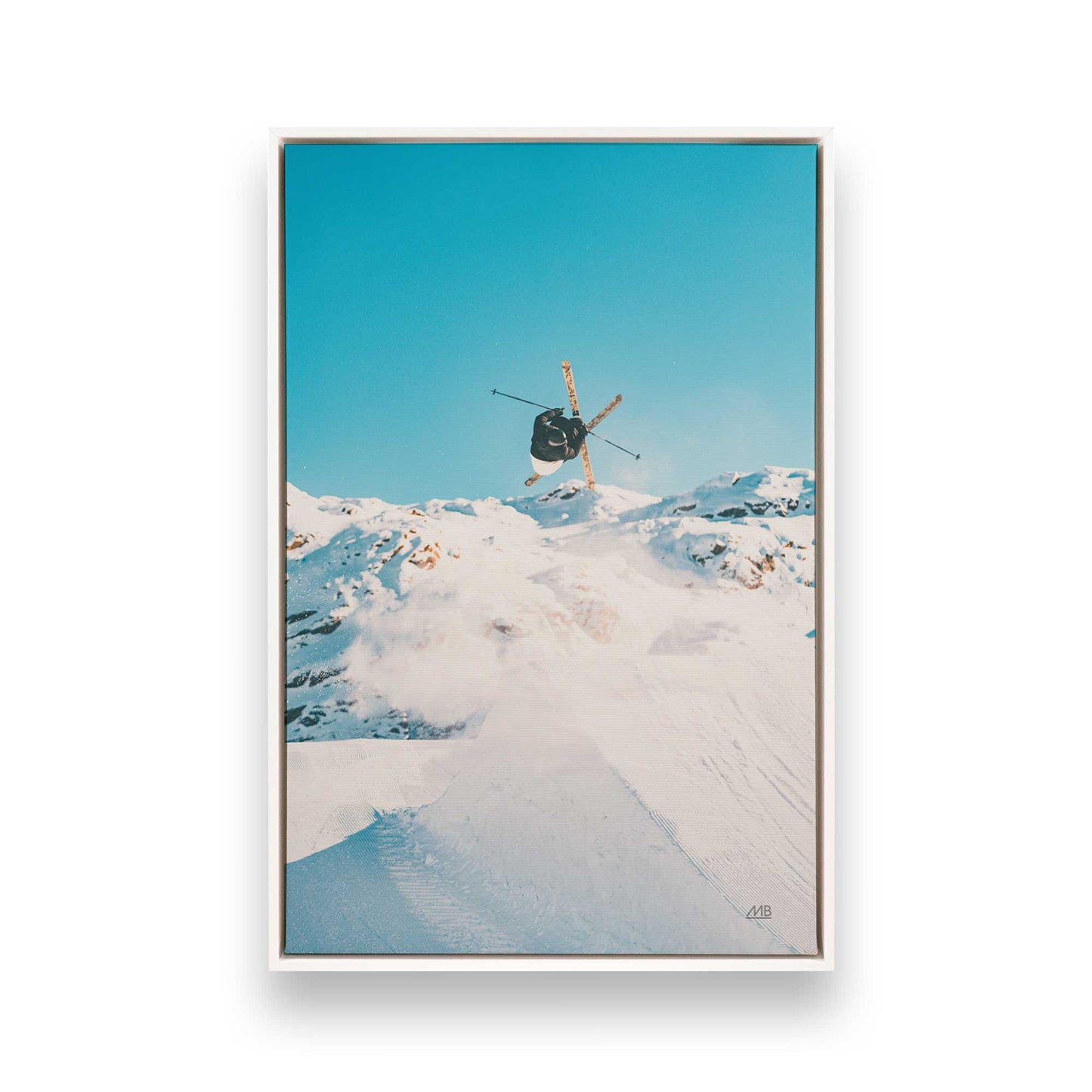 [Color:Opaque White], Picture of art in a White frame