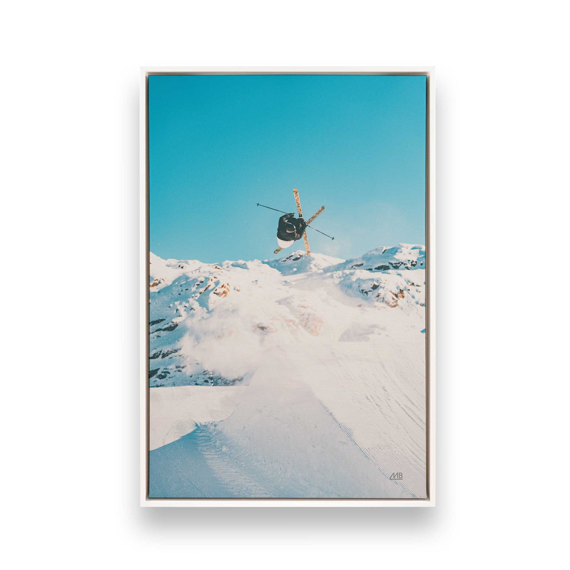 [Color:Opaque White], Picture of art in a White frame