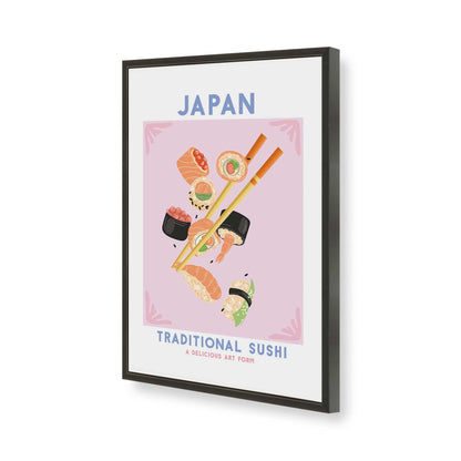 [Color:Satin Black], Picture of art in a Satin Black frame of the corner