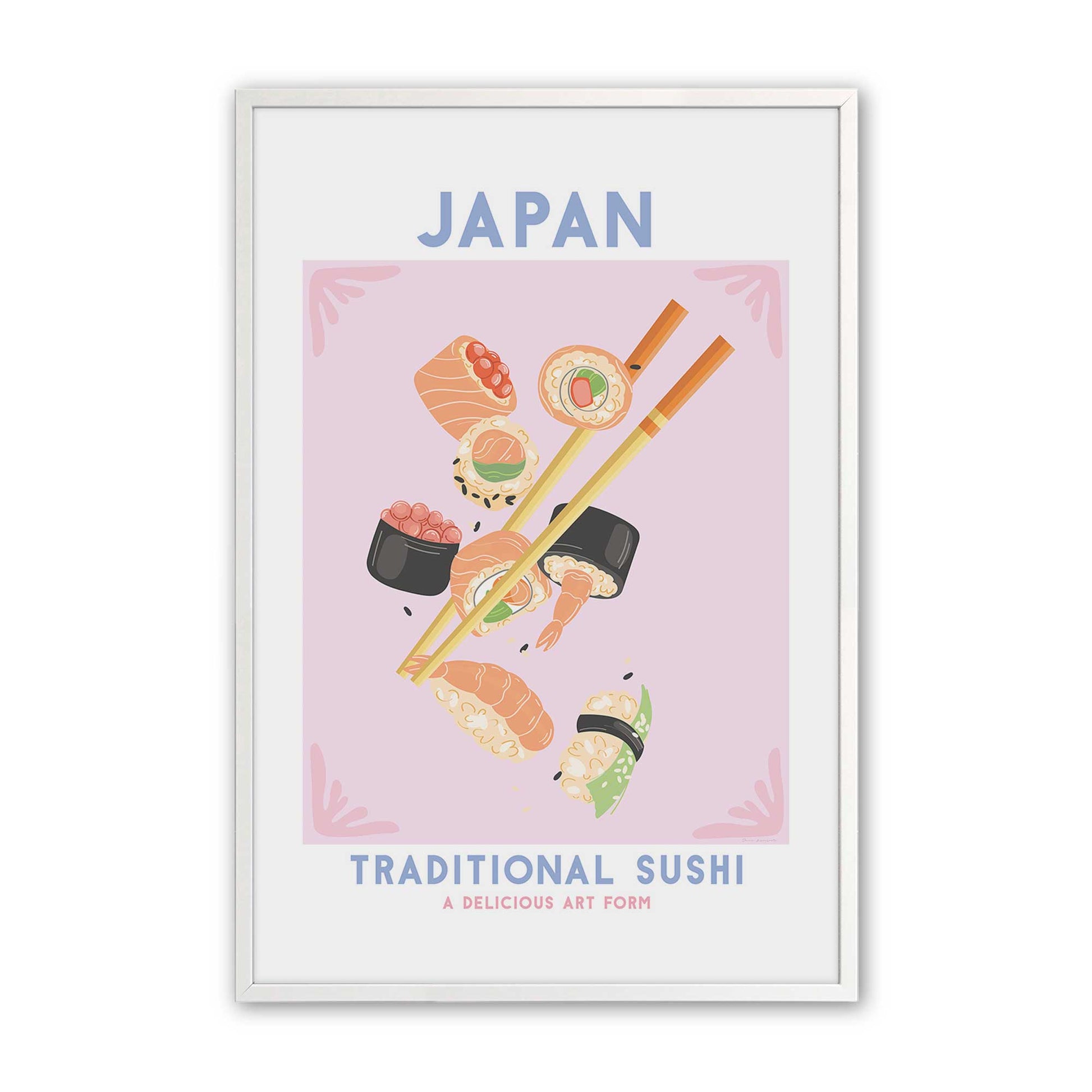 [Color:Opaque White], Picture of art in a Opaque White frame