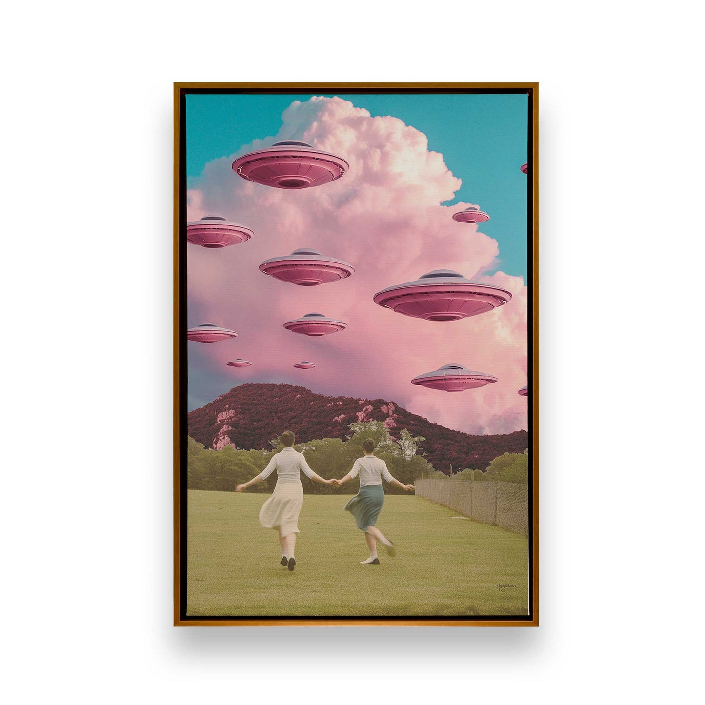 [Color:Polished Gold], Picture of art in a Polished Gold frame