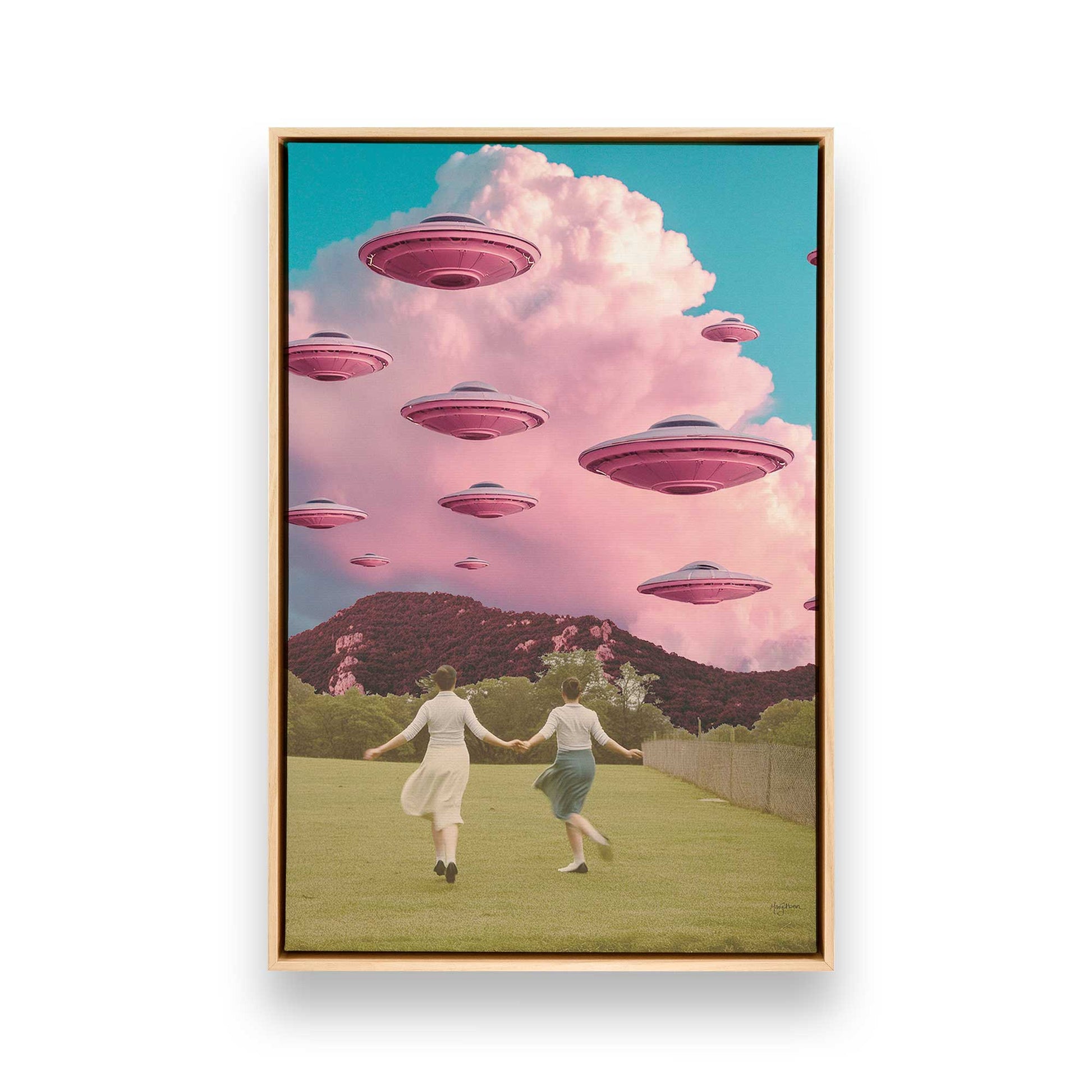 [Color:American Maple], Picture of art in a American Maple frame