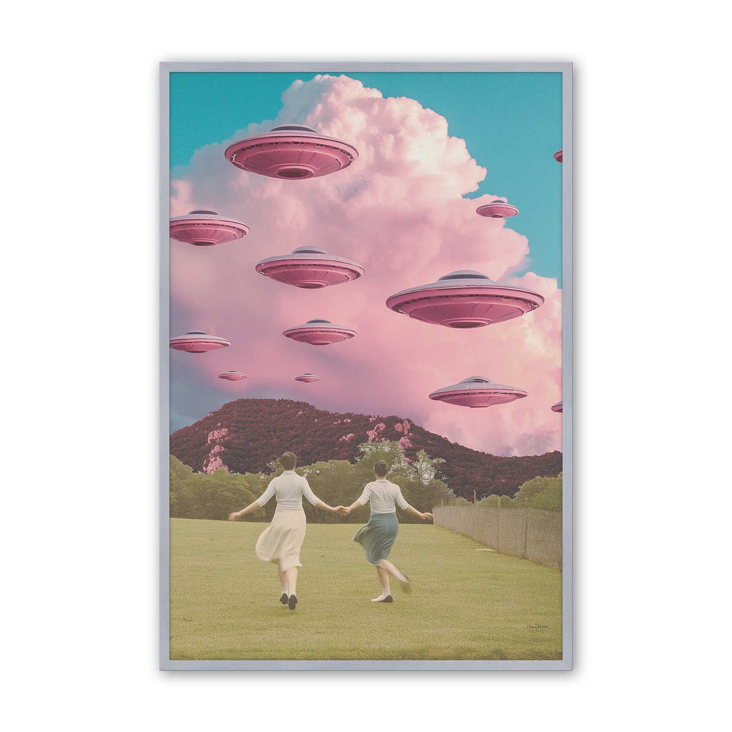[Color:Polished Chrome], Picture of art in a Polished Chrome frame