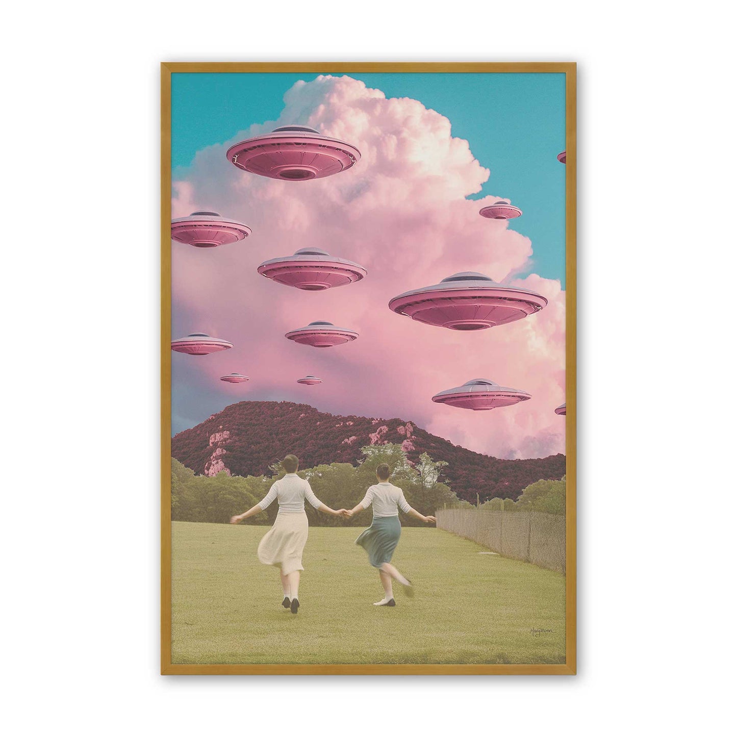 [Color:Polished Gold], Picture of art in a Polished Gold frame