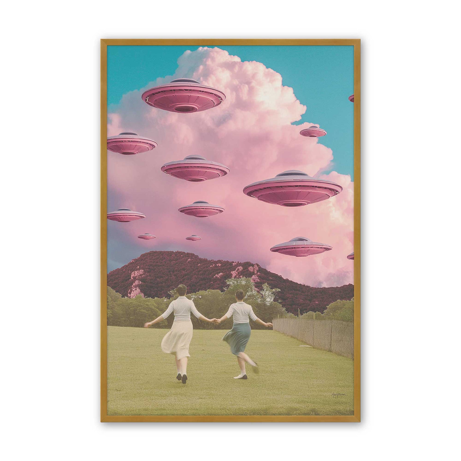 [Color:Polished Gold], Picture of art in a Polished Gold frame