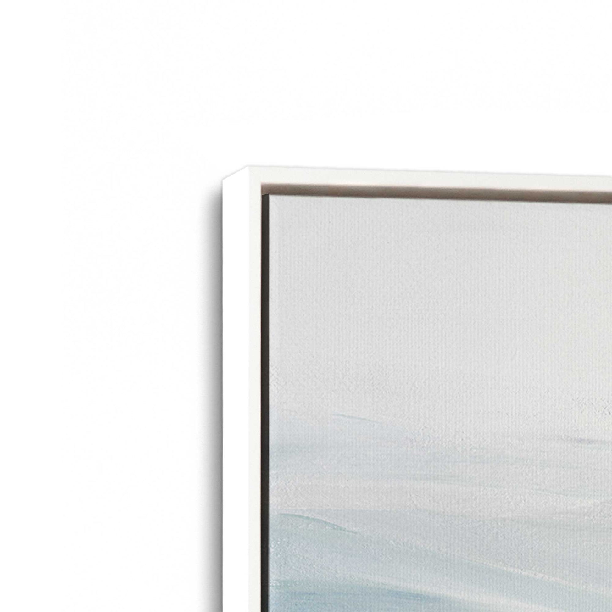 [Color:Opaque White], Picture of art in a White frame at an angle