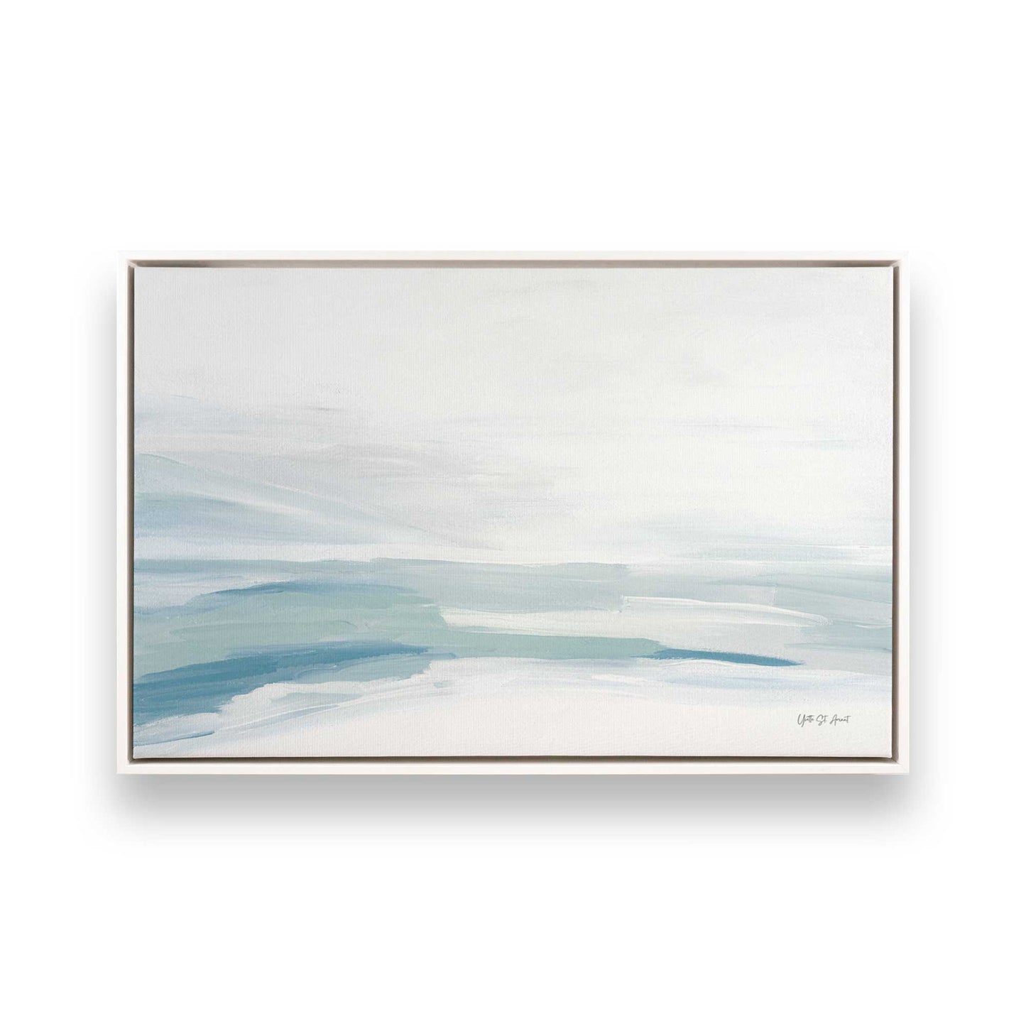 [Color:Opaque White], Picture of art in a White frame