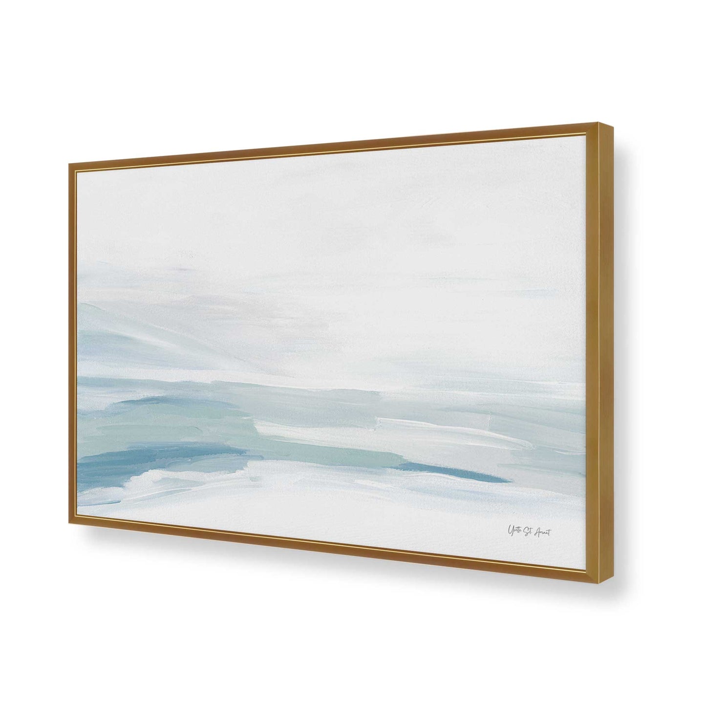 [Color:Polished Gold], Picture of art in a Polished Gold frame of the corner