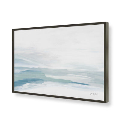 [Color:Satin Black], Picture of art in a Satin Black frame of the corner