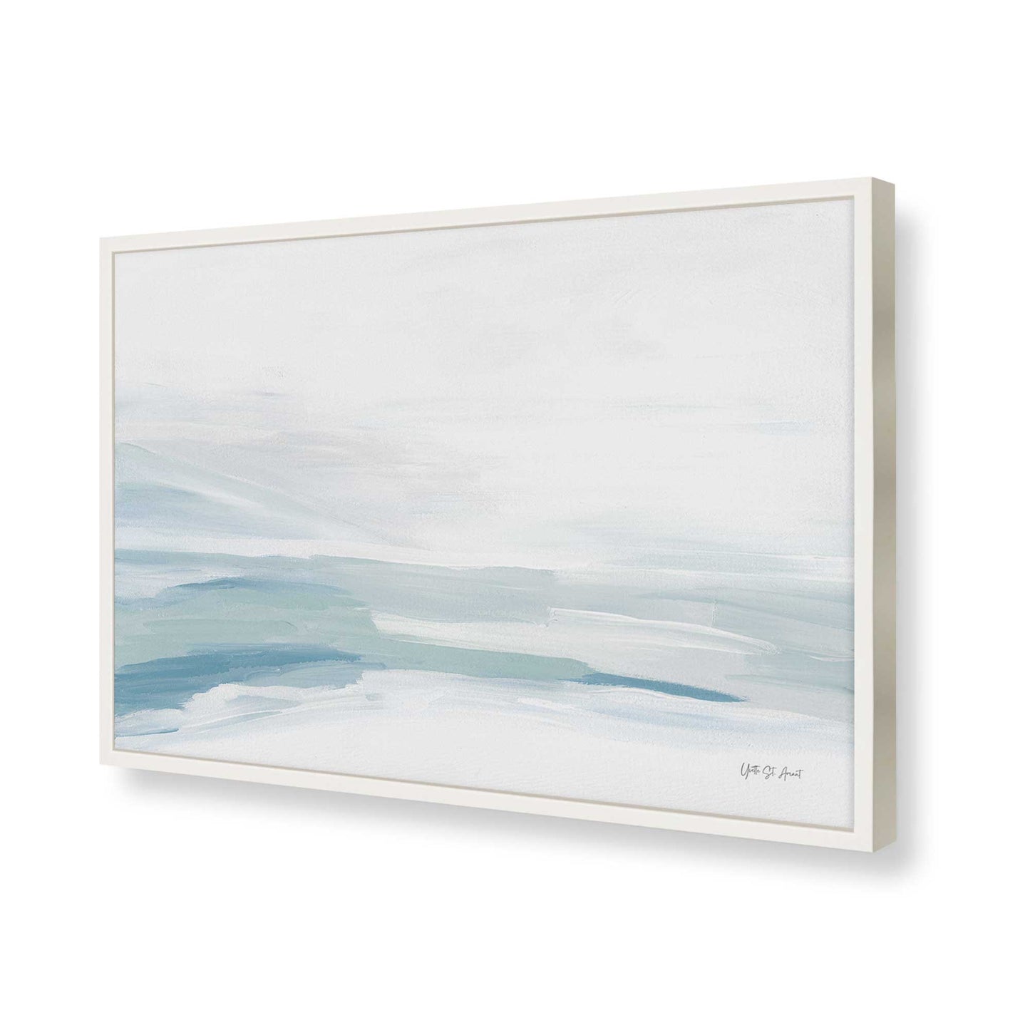[Color:Opaque White], Picture of art in a Opaque White frame of the corner