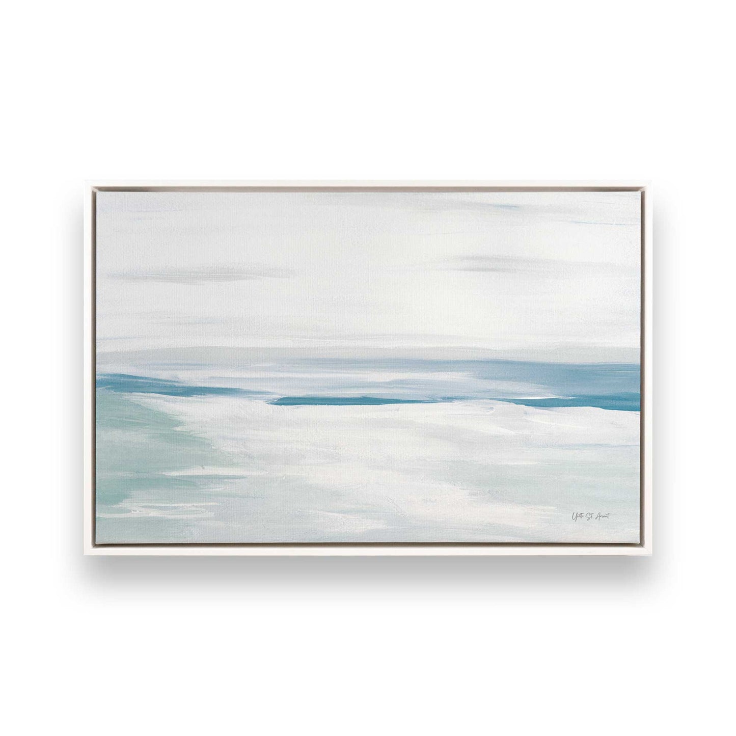 [Color:Opaque White], Picture of art in a White frame