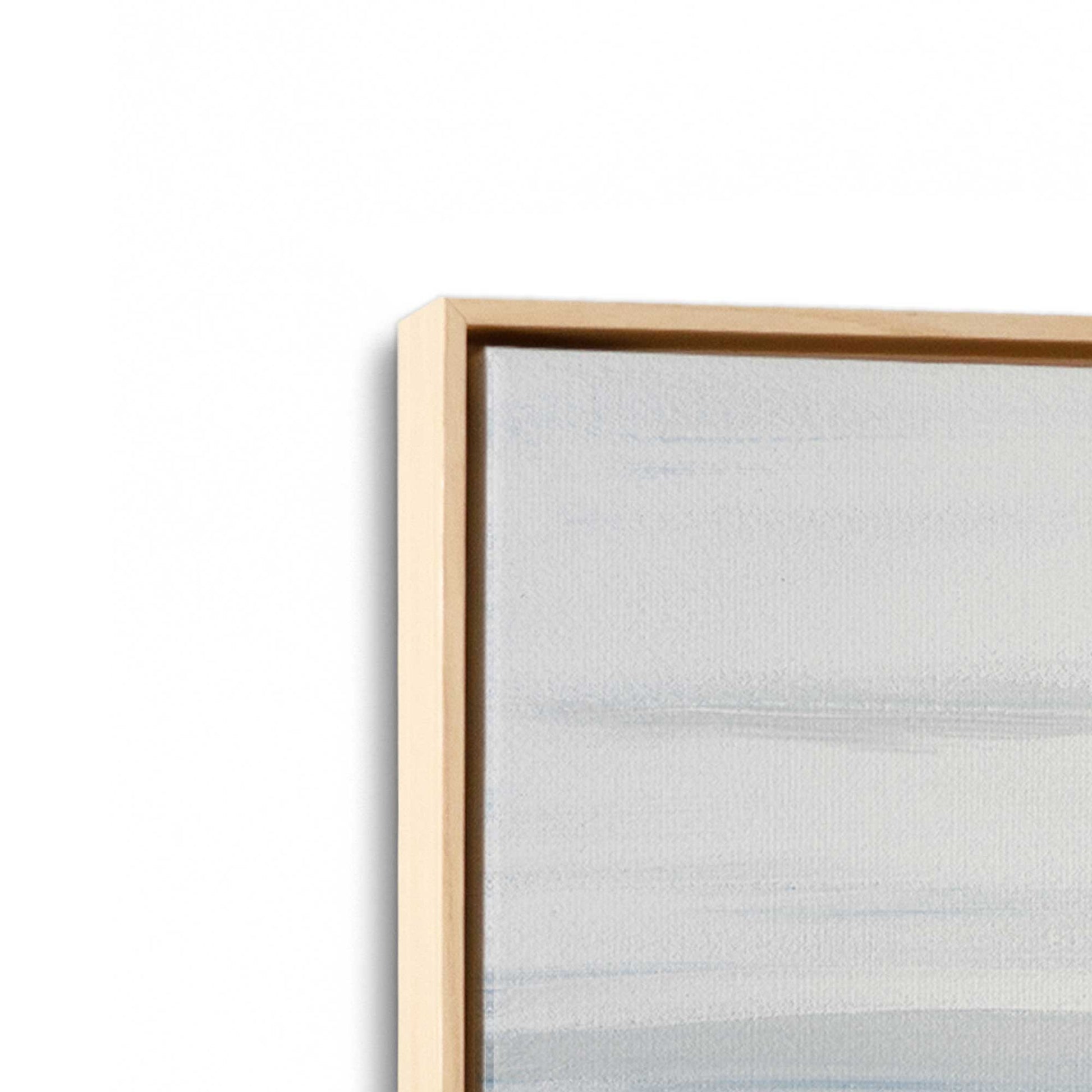 [Color:American Maple], Picture of art in a American Maple frame at an angle