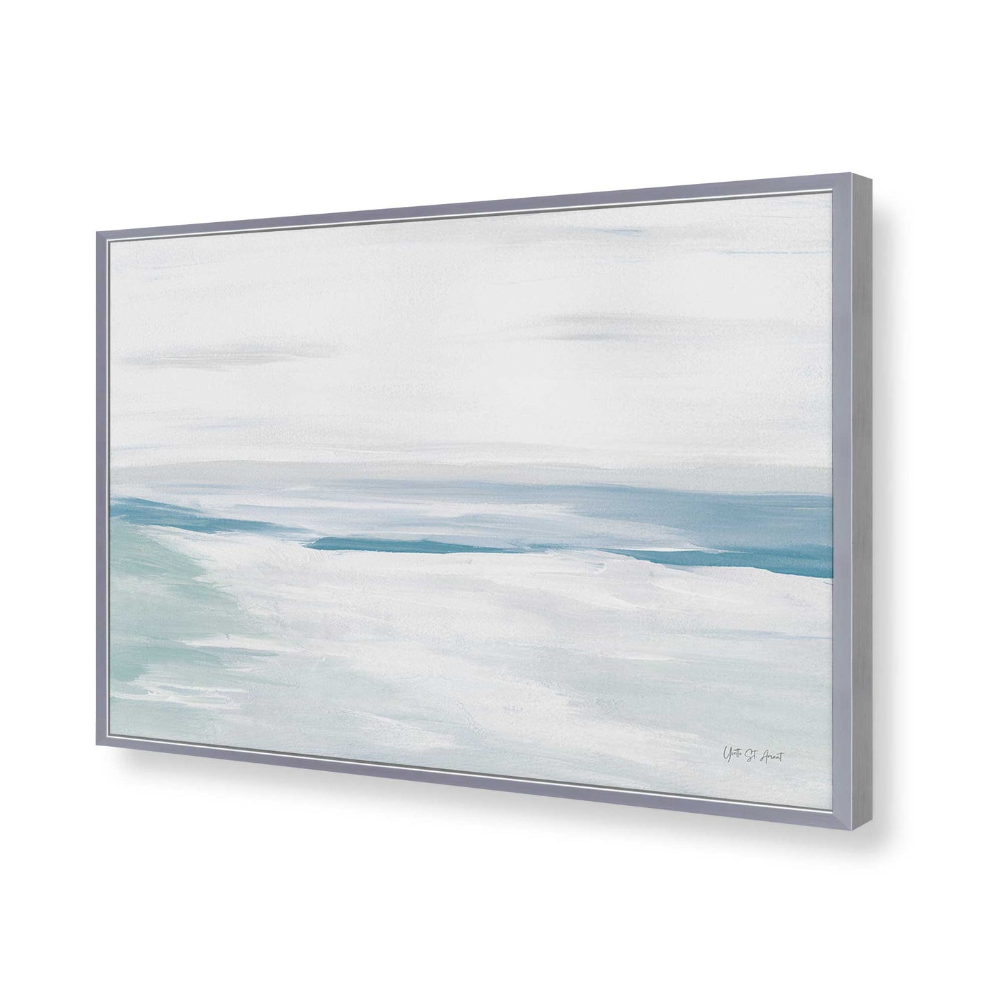 [Color:Polished Chrome], Picture of art in a Polished Chrome frame of the corner