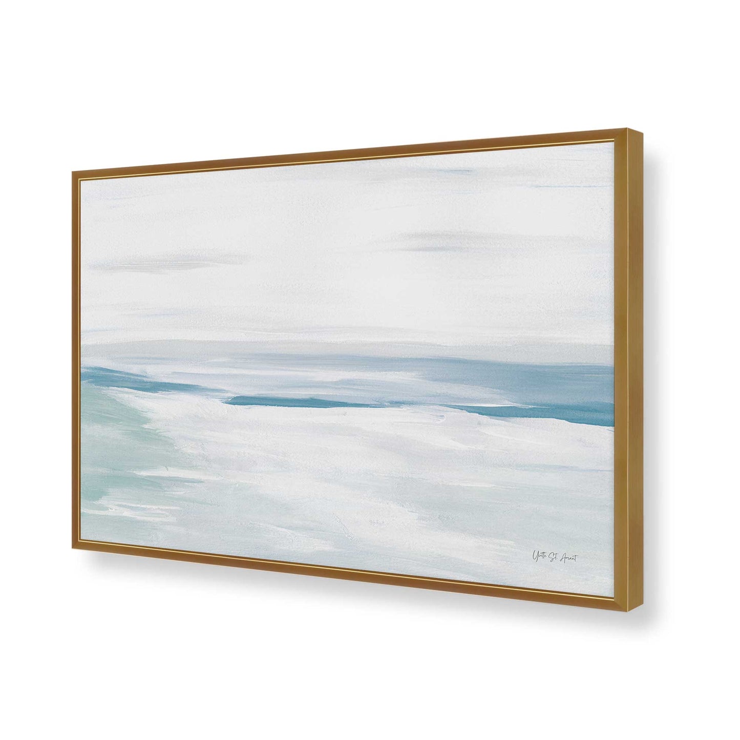 [Color:Polished Gold], Picture of art in a Polished Gold frame of the corner