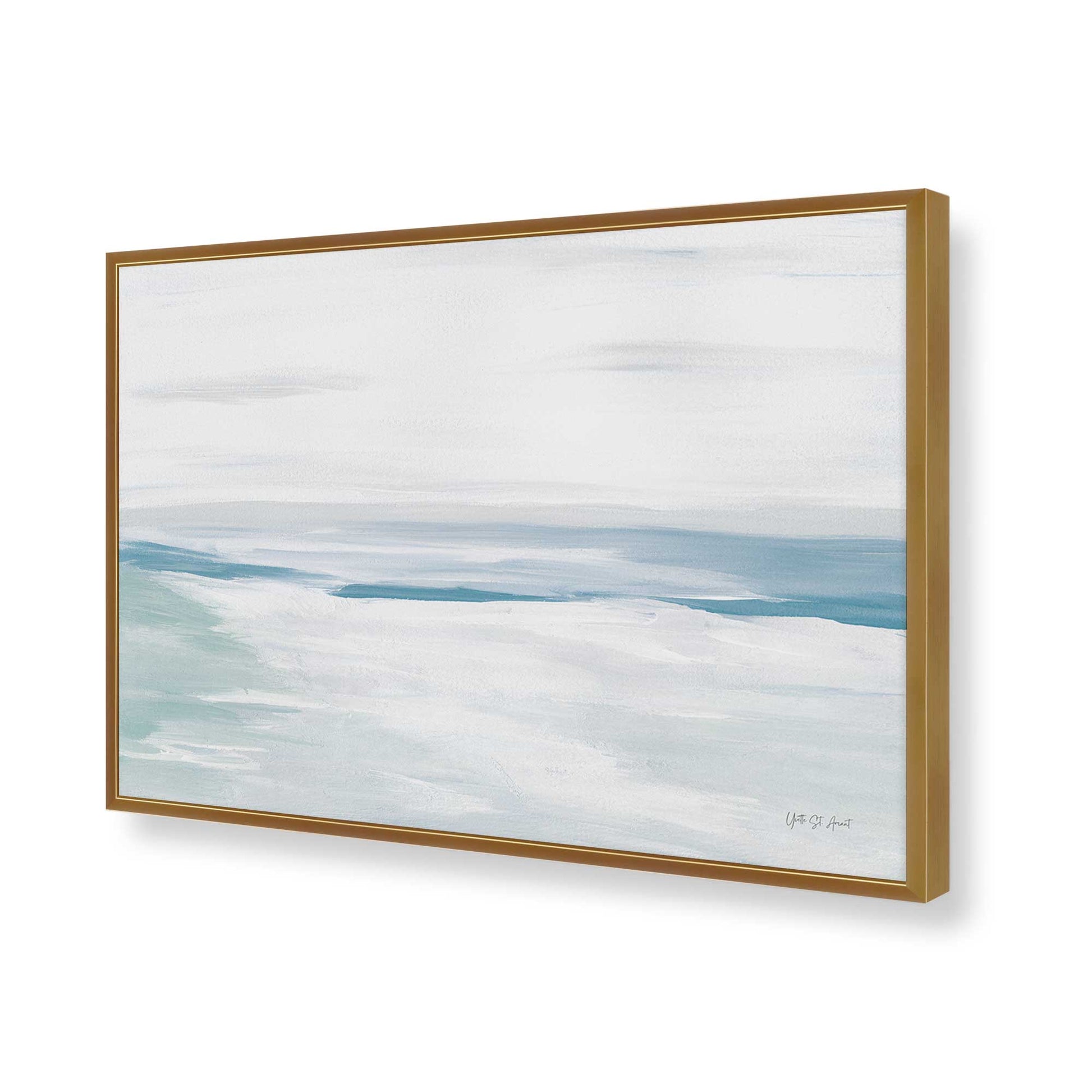 [Color:Polished Gold], Picture of art in a Polished Gold frame of the corner