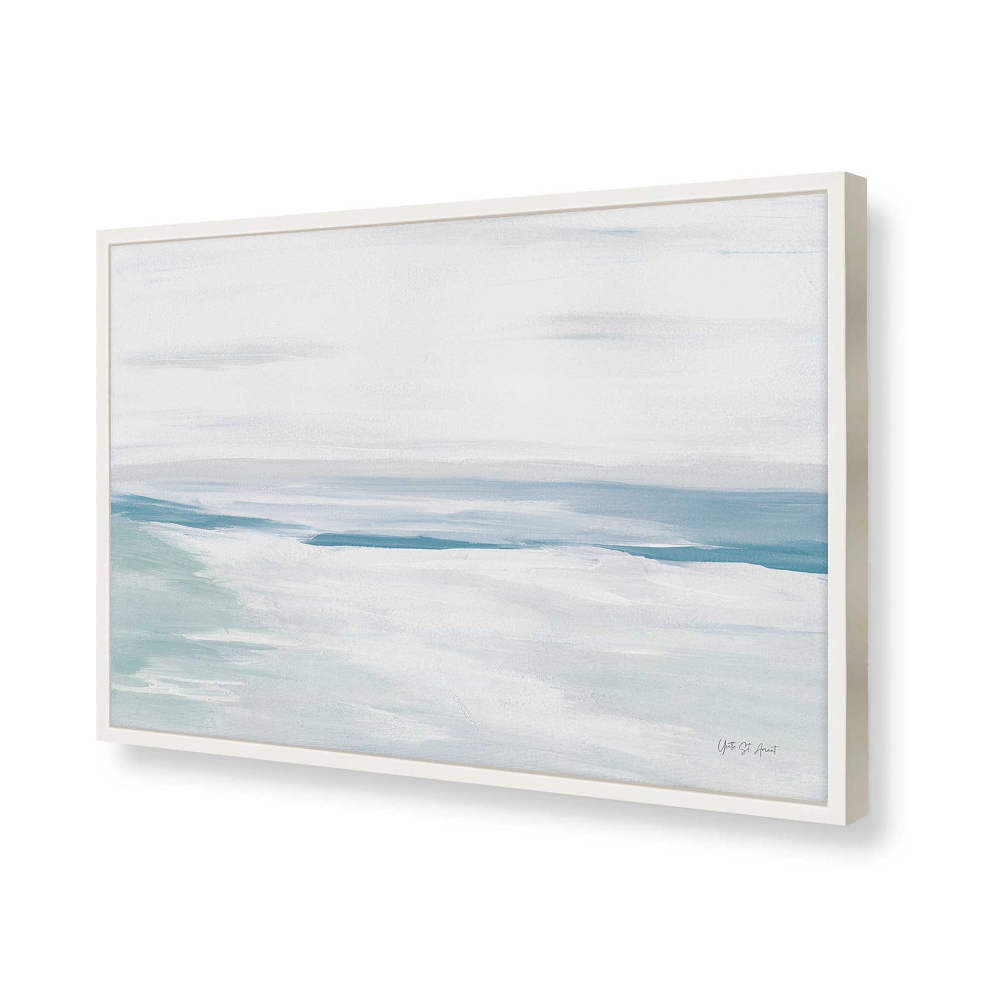 [Color:Opaque White], Picture of art in a Opaque White frame of the corner