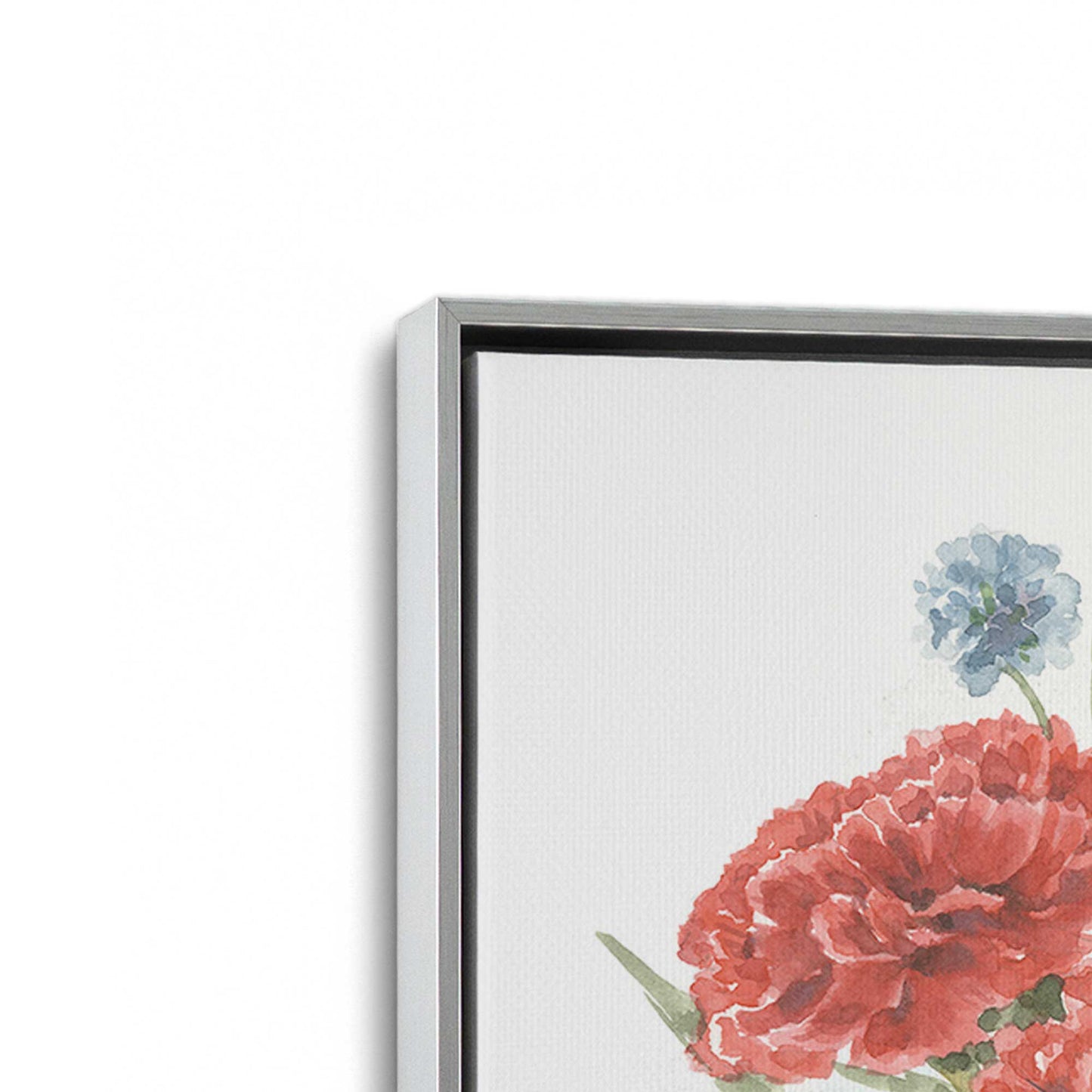 [Color:Polished Chrome], Picture of art in a Polished Chrome frame at an angle