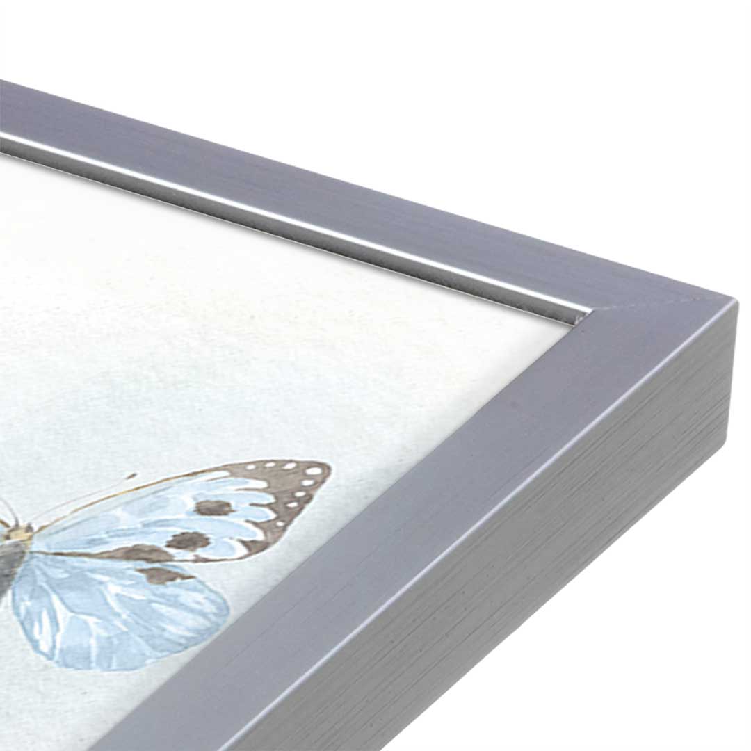 [Color:Polished Chrome], Picture of art in a Polished Chrome frame at an angle