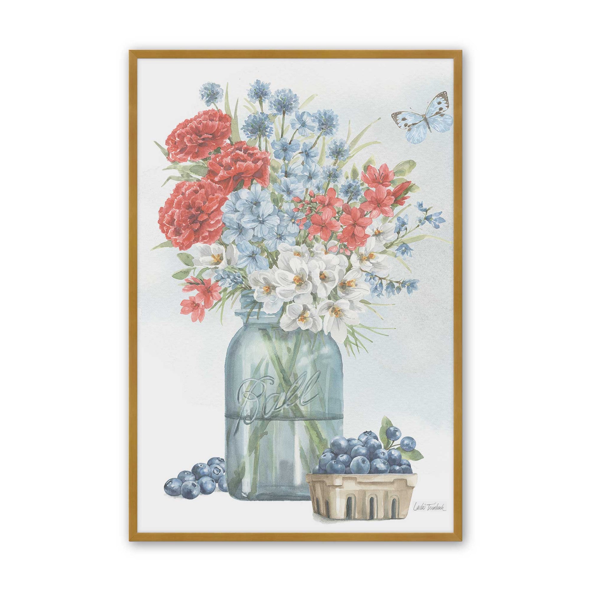 [Color:Polished Gold], Picture of art in a Polished Gold frame