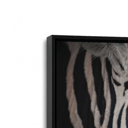 [Color:Satin Black], Picture of art in a Satin Black frame at an angle