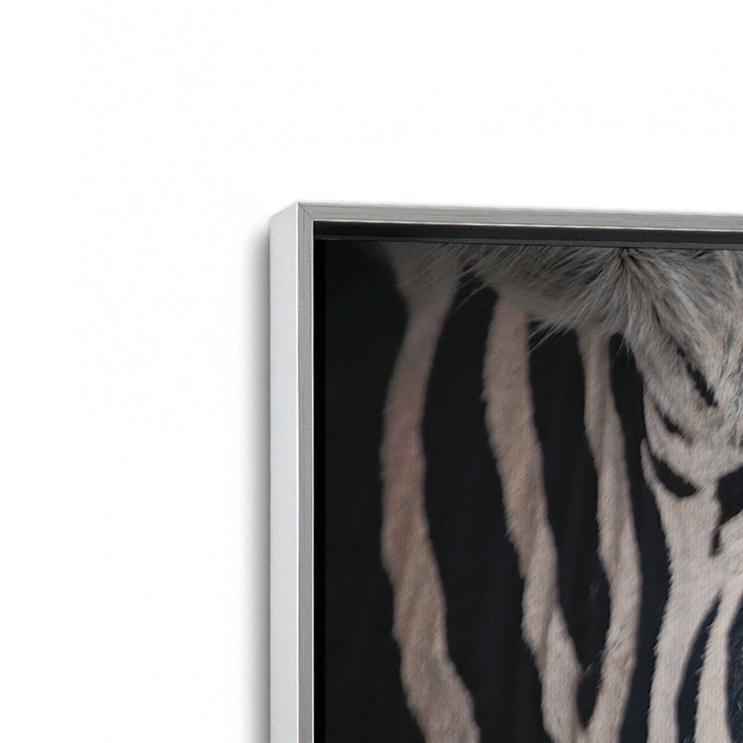 [Color:Polished Chrome], Picture of art in a Polished Chrome frame at an angle