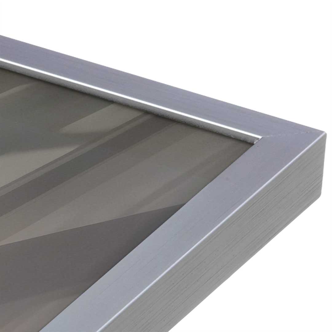 [Color:Polished Chrome], Picture of art in a Polished Chrome frame at an angle