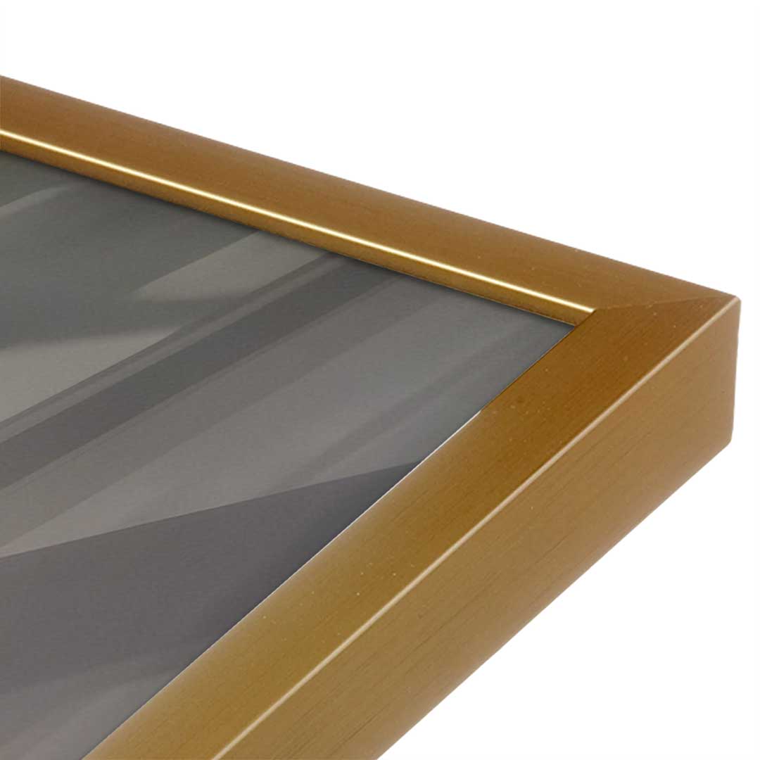 [Color:Polished Gold], Picture of art in a Polished Gold frame at an angle