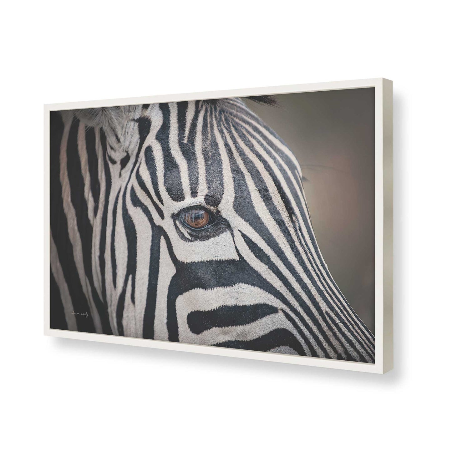 [Color:Opaque White], Picture of art in a Opaque White frame of the corner