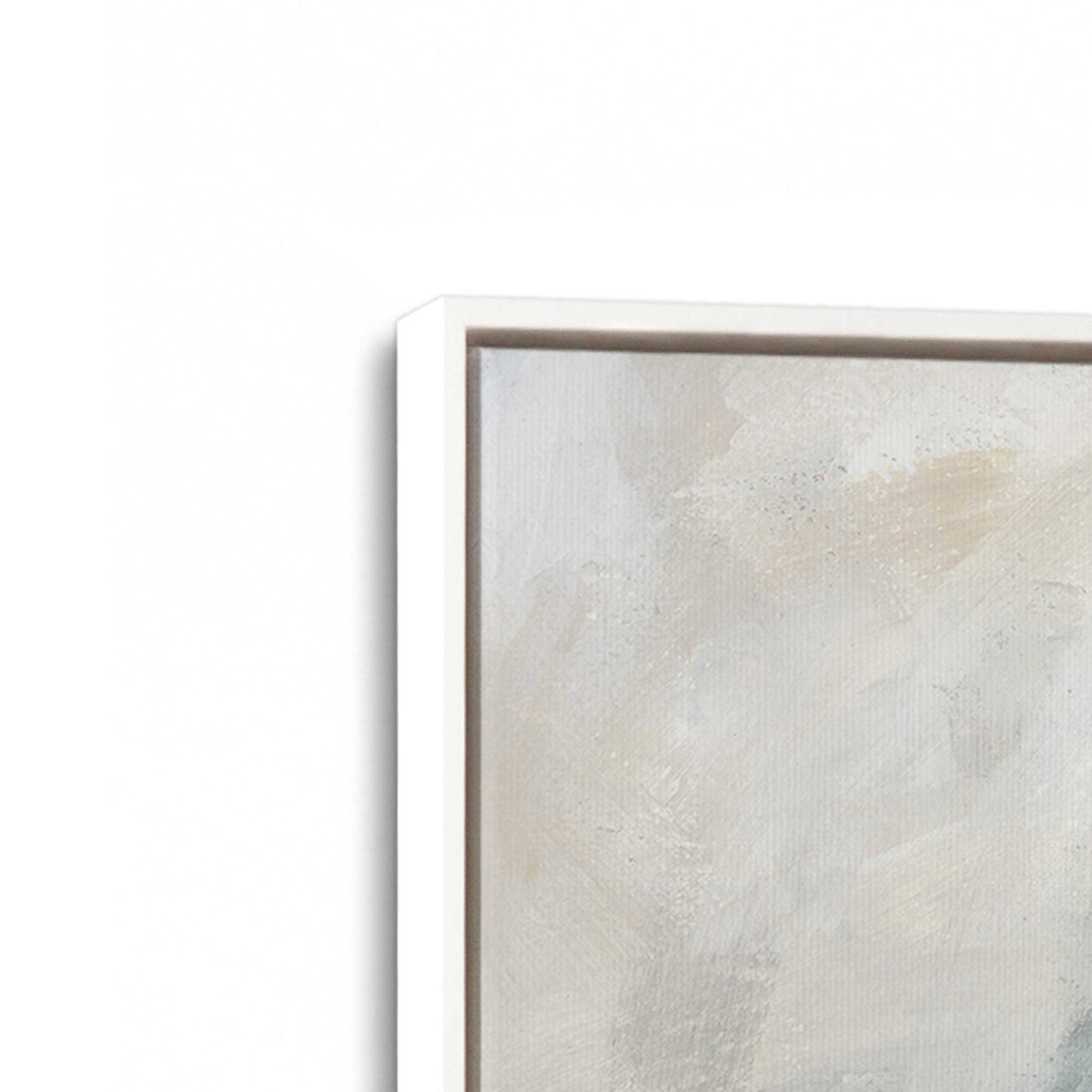 [Color:Opaque White], Picture of art in a White frame at an angle