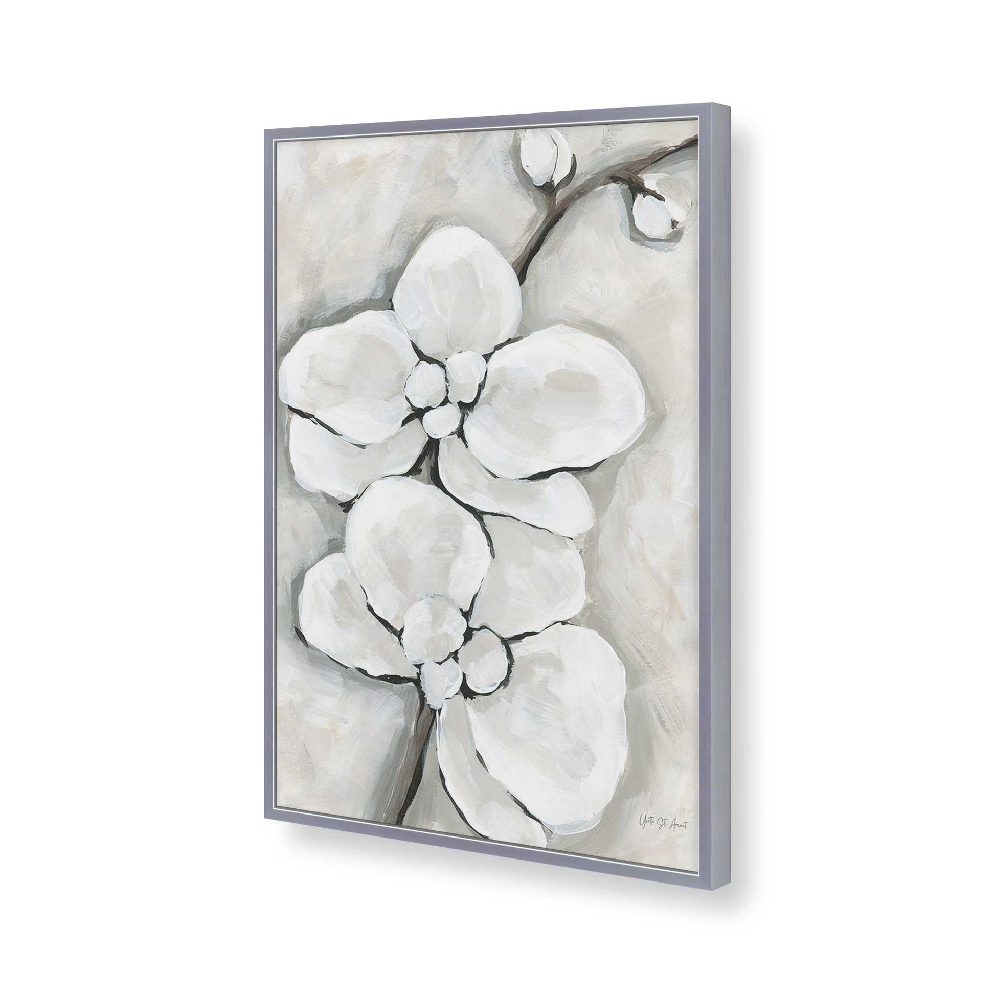 [Color:Polished Chrome], Picture of art in a Polished Chrome frame of the corner