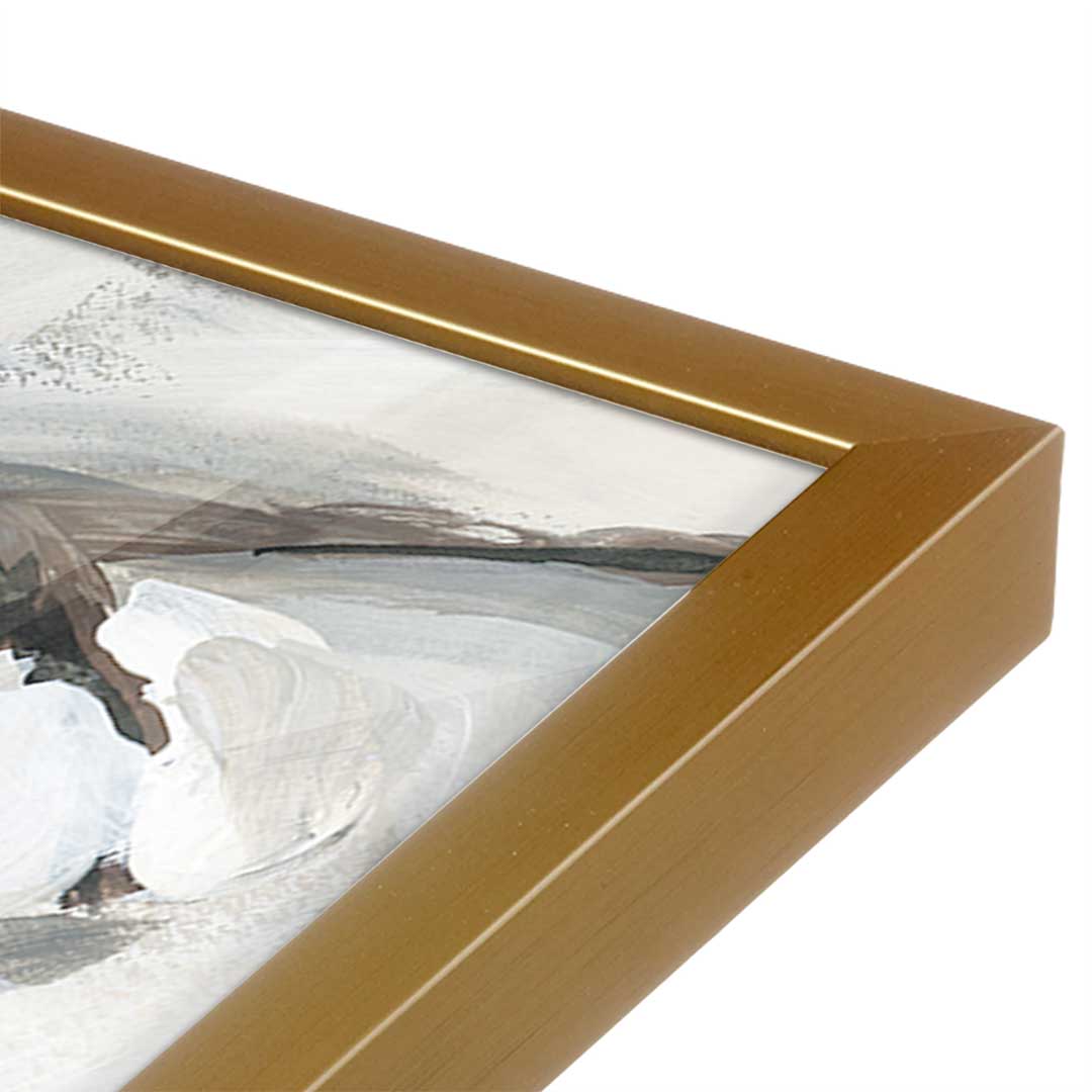 [Color:Polished Gold], Picture of art in a Polished Gold frame at an angle