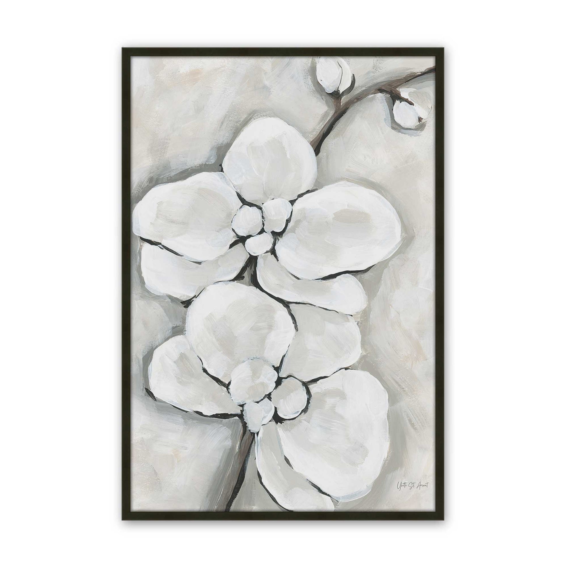 [Color:Satin Black], Picture of art in a Satin Black frame
