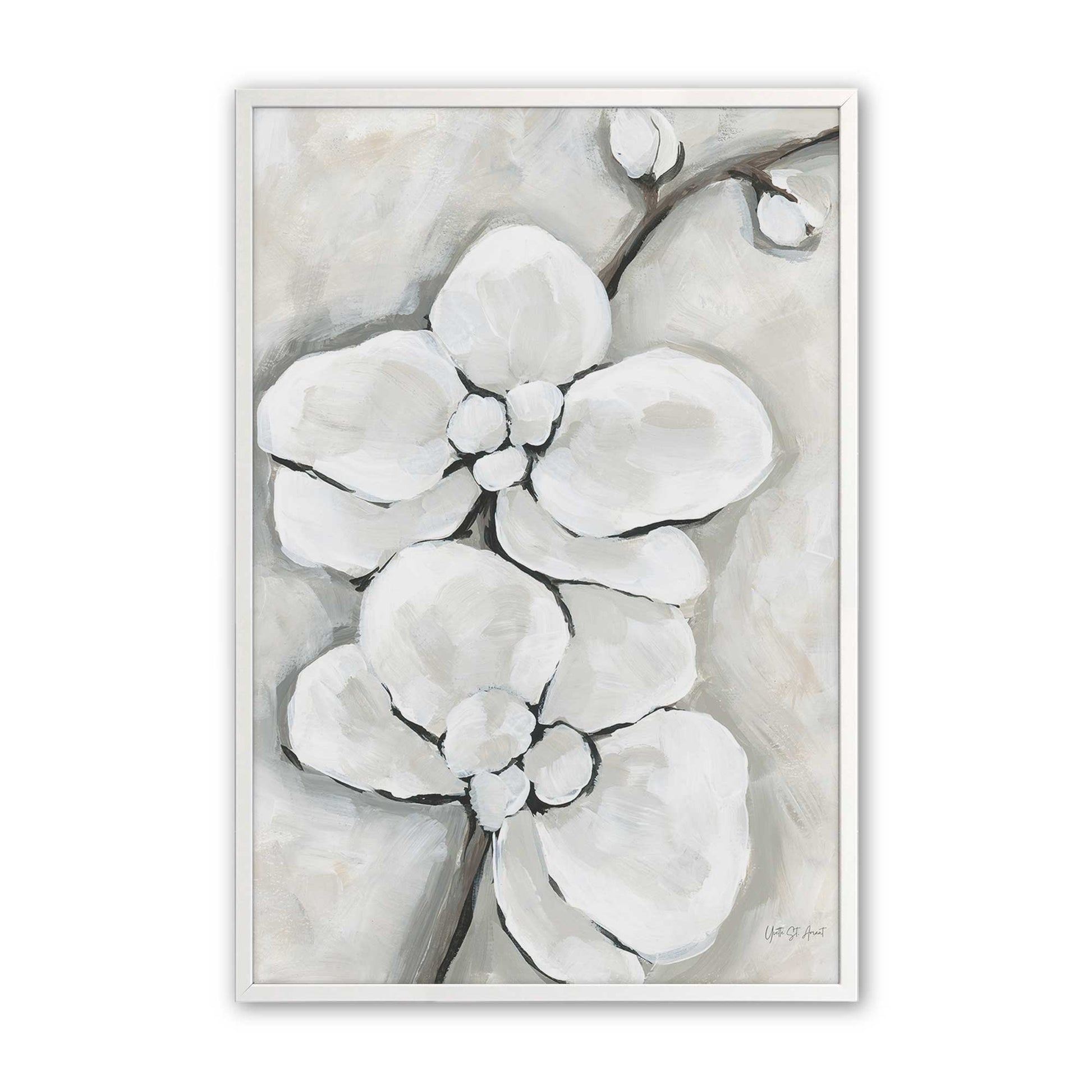 [Color:Opaque White], Picture of art in a Opaque White frame