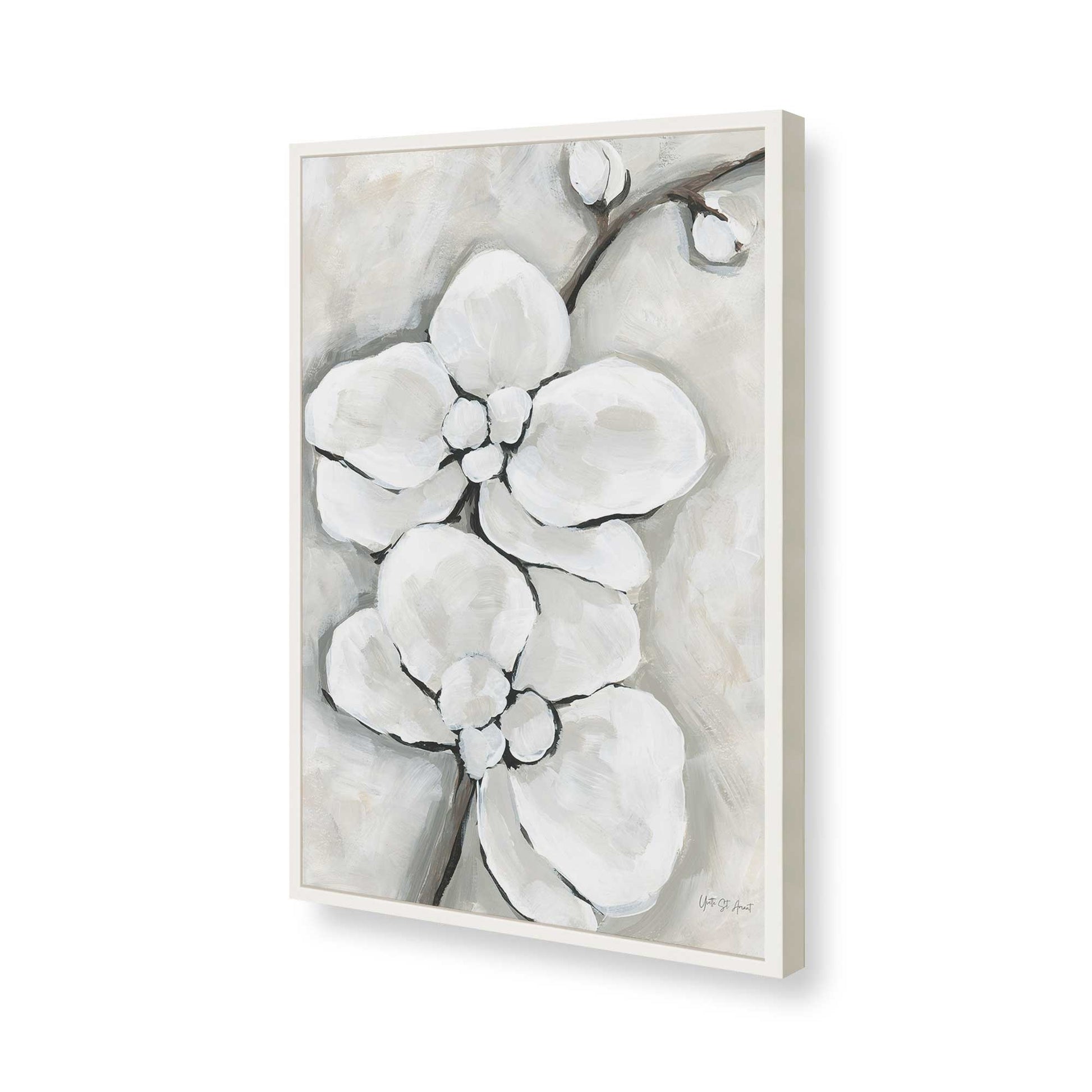 [Color:Opaque White], Picture of art in a Opaque White frame of the corner