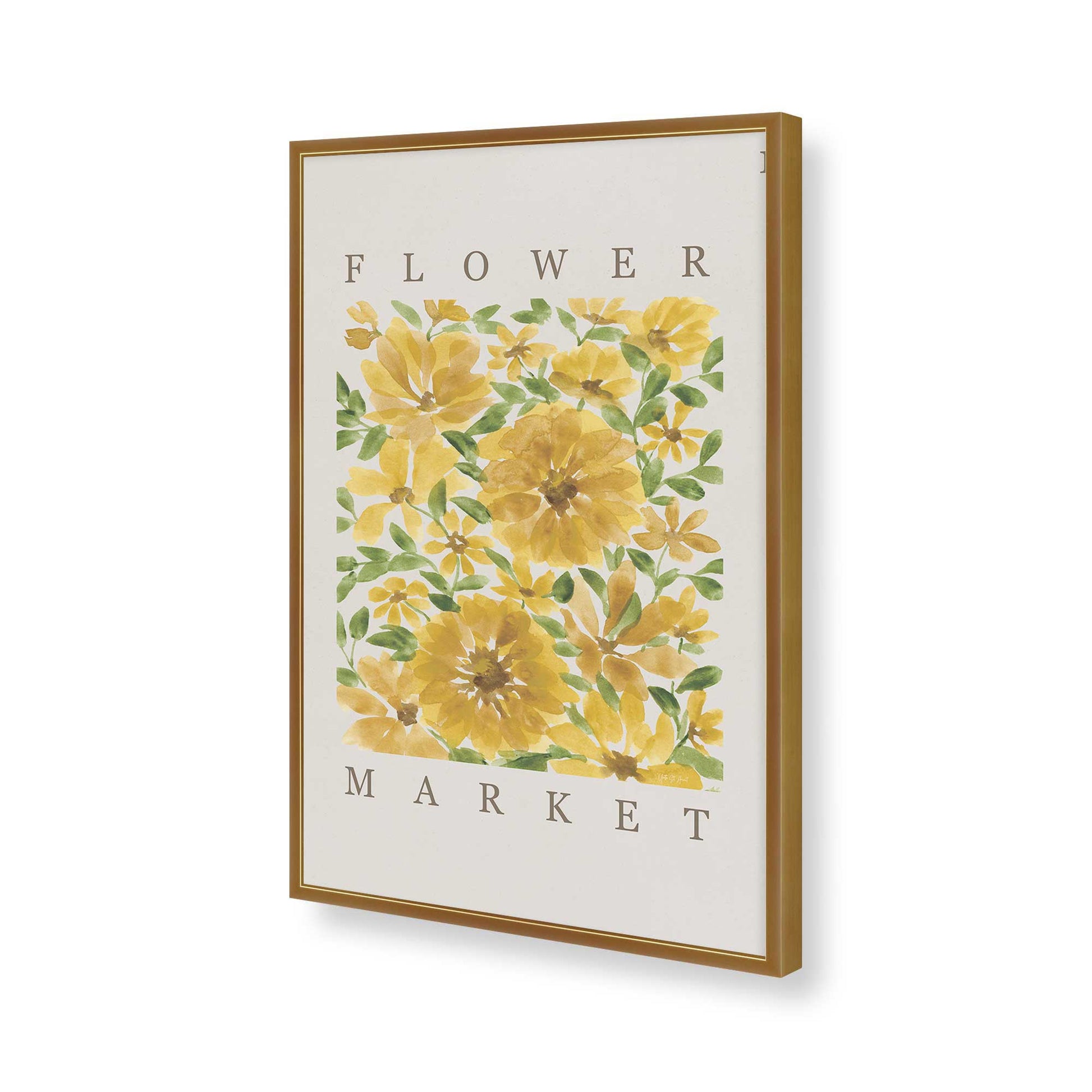 [Color:Polished Gold], Picture of art in a Polished Gold frame of the corner