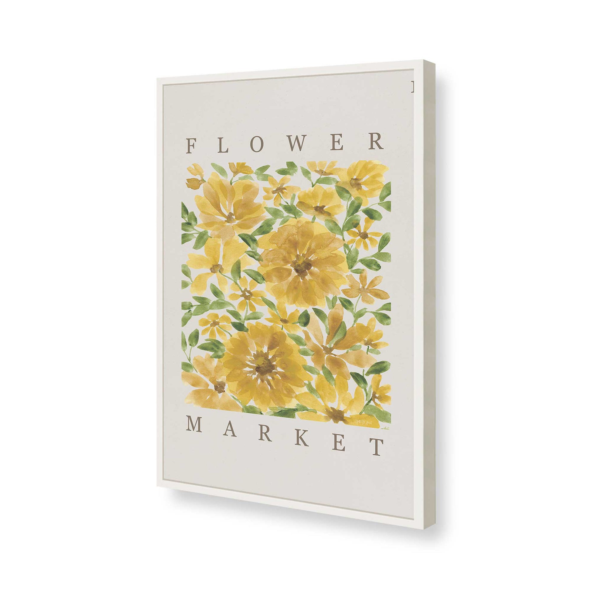 [Color:Opaque White], Picture of art in a Opaque White frame of the corner