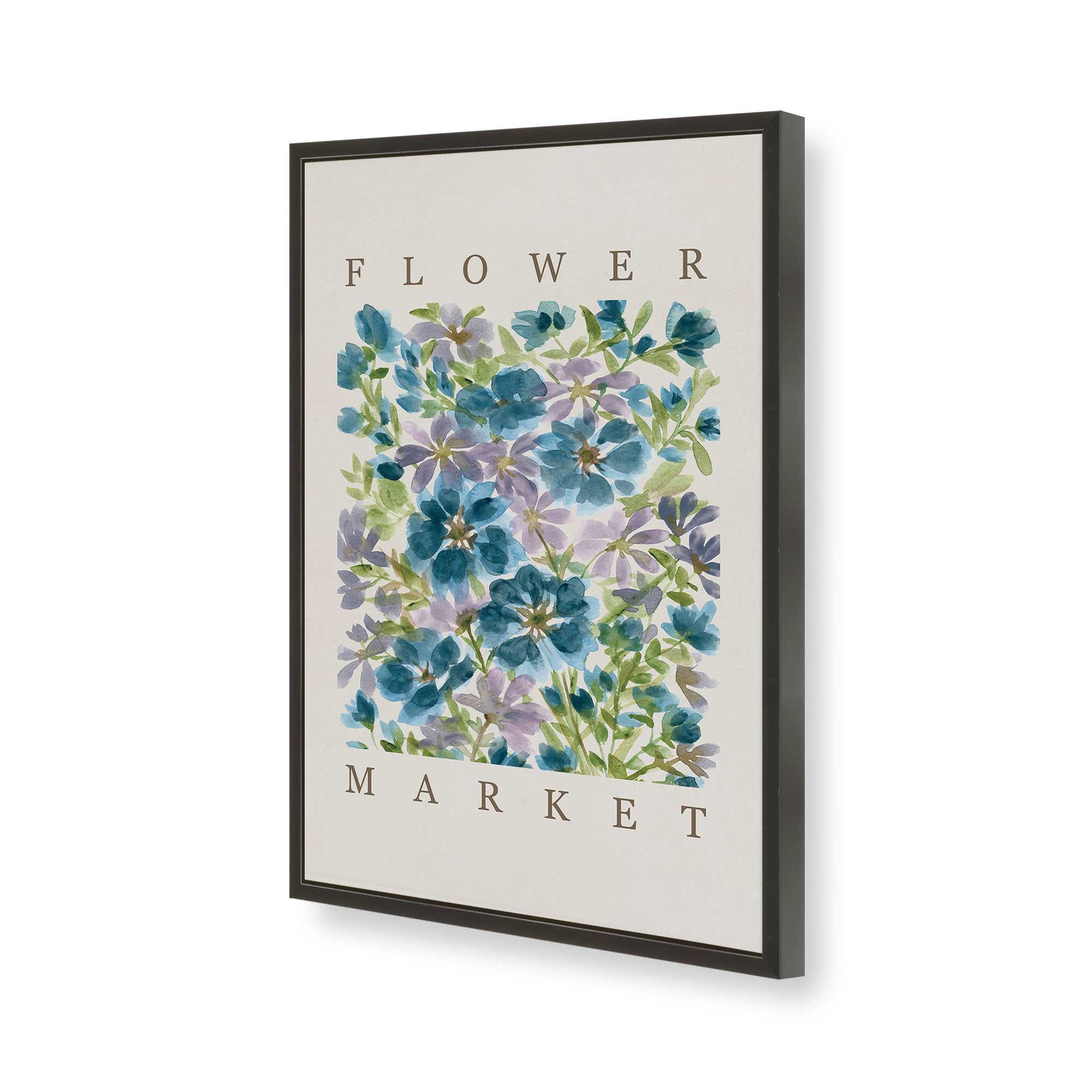 [Color:Satin Black], Picture of art in a Satin Black frame of the corner