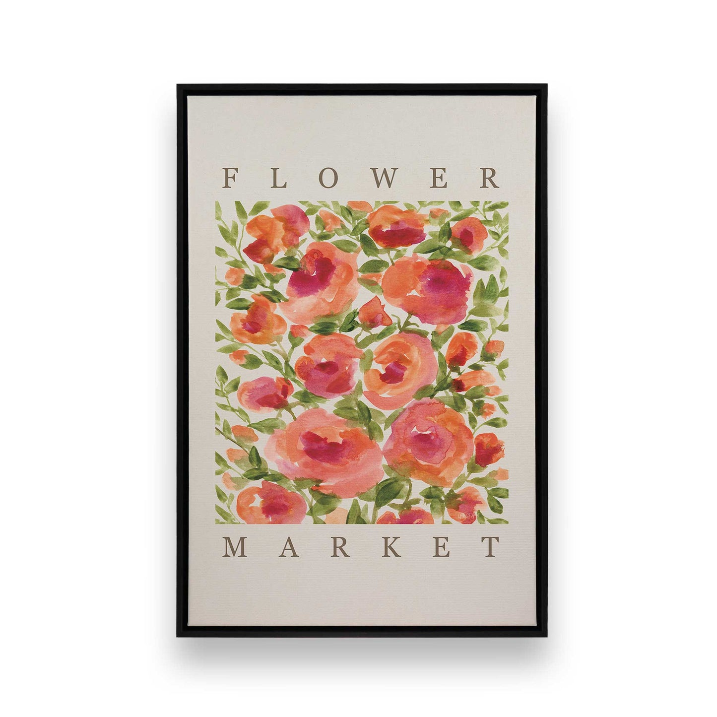 [Color:Satin Black], Picture of art in a Satin Black frame